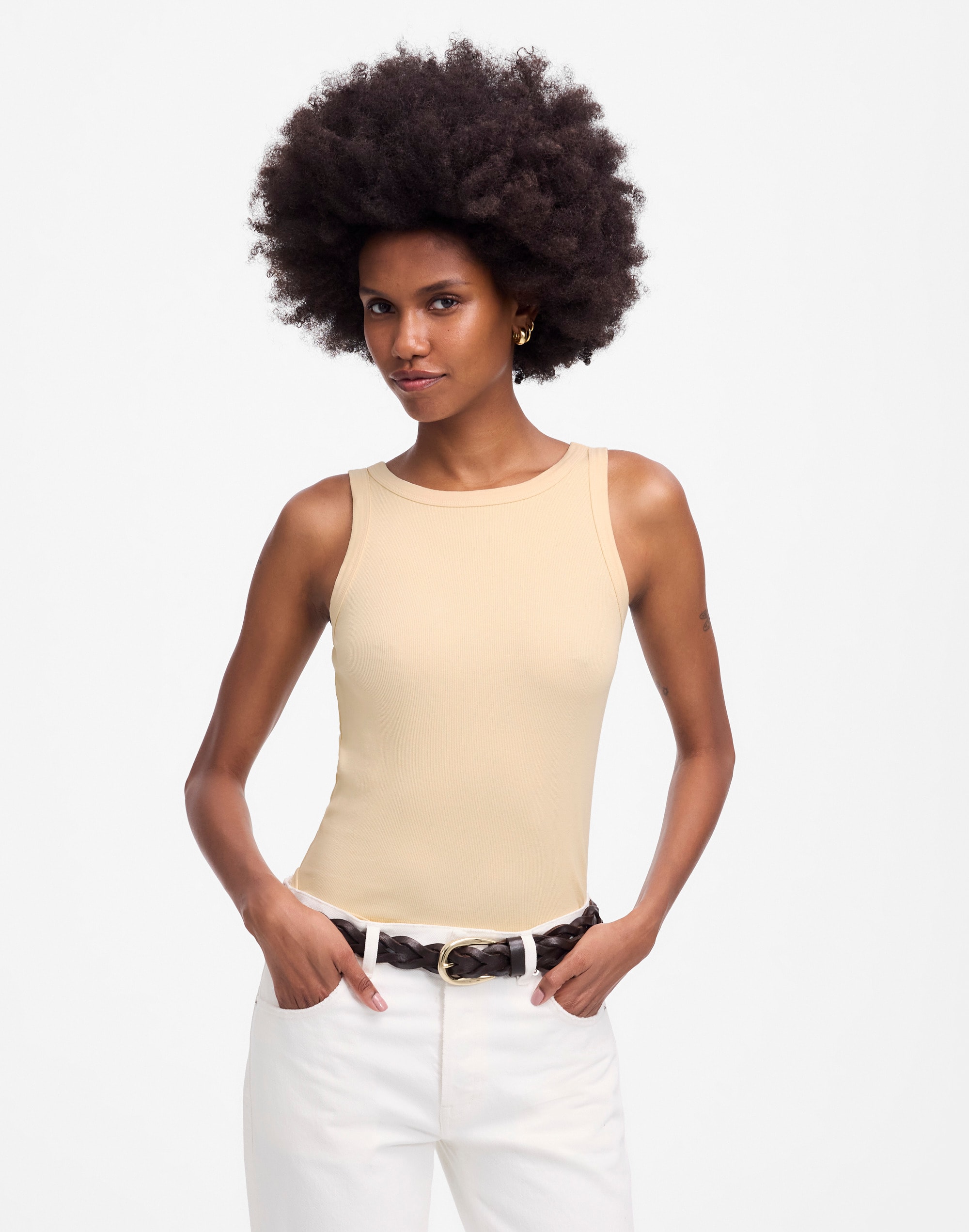 (Re)generative Cotton Essential High-Neck Tank