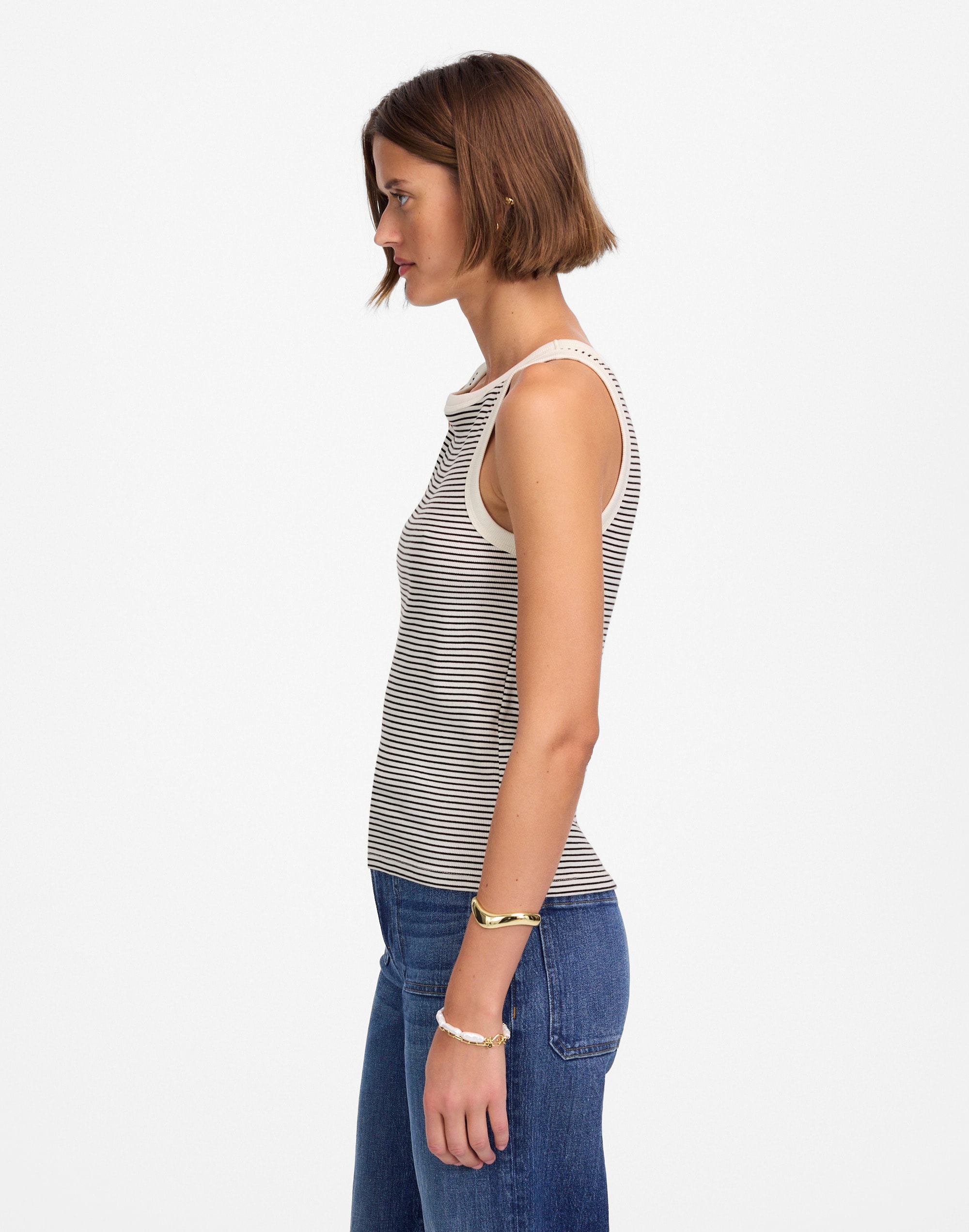 (Re)generative Cotton Essential High-Neck Tank
