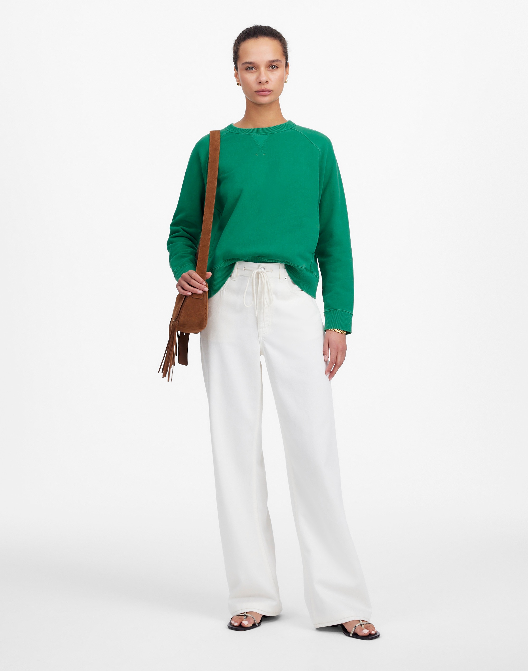 Garment-Dyed Crewneck Sweatshirt