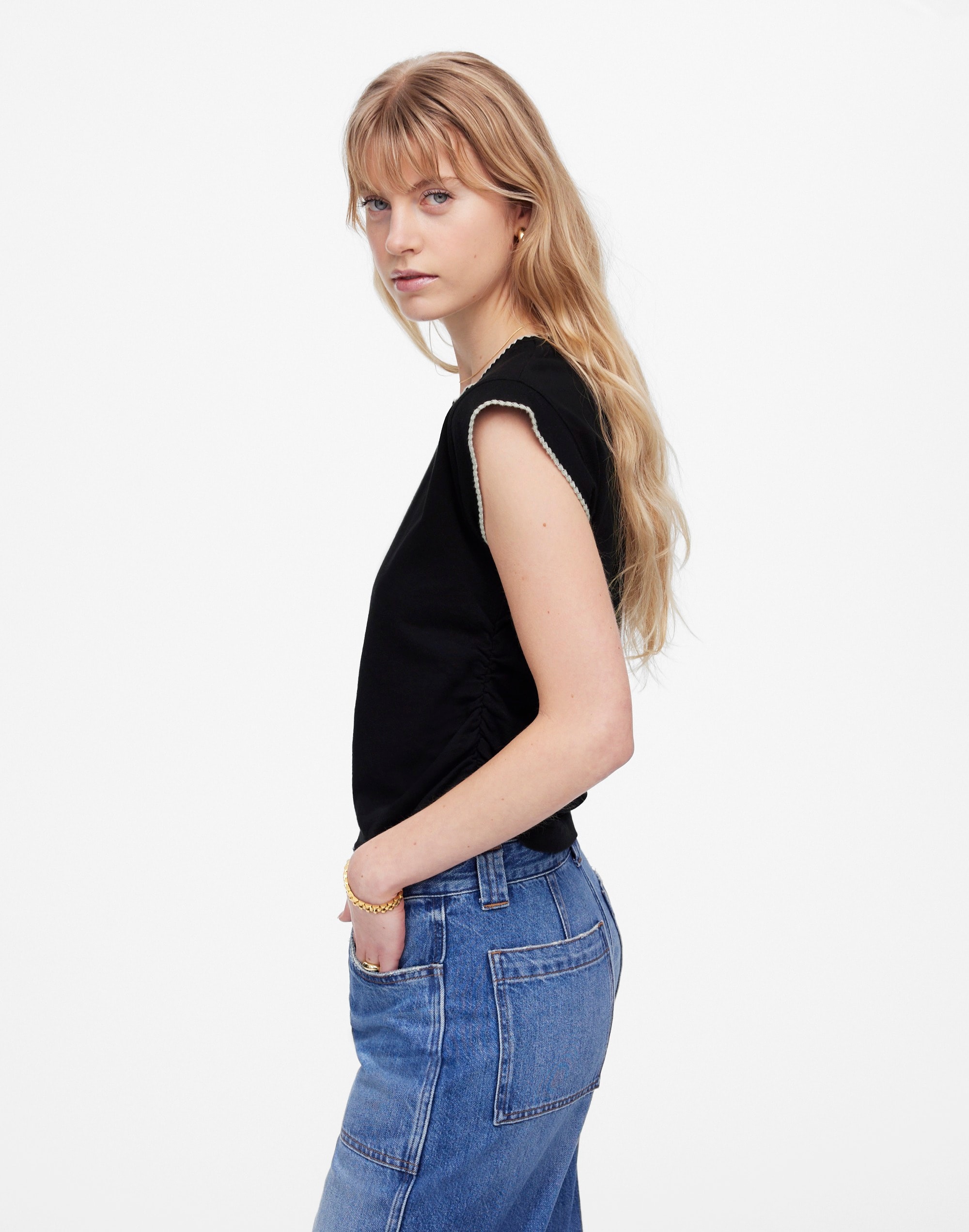 Side-Cinch Muscle Tee