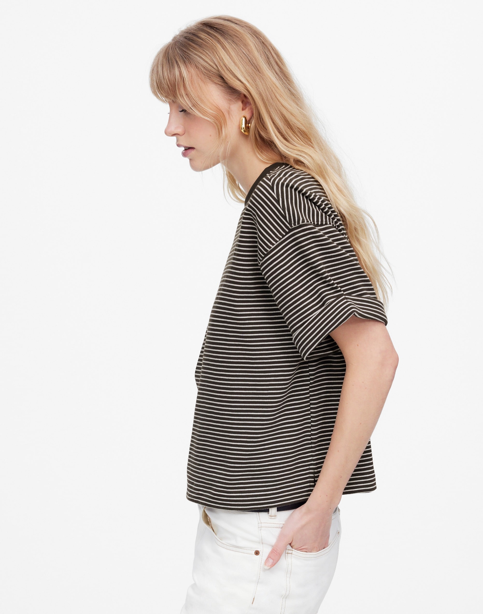 Sweatshirt Tee in Stripe