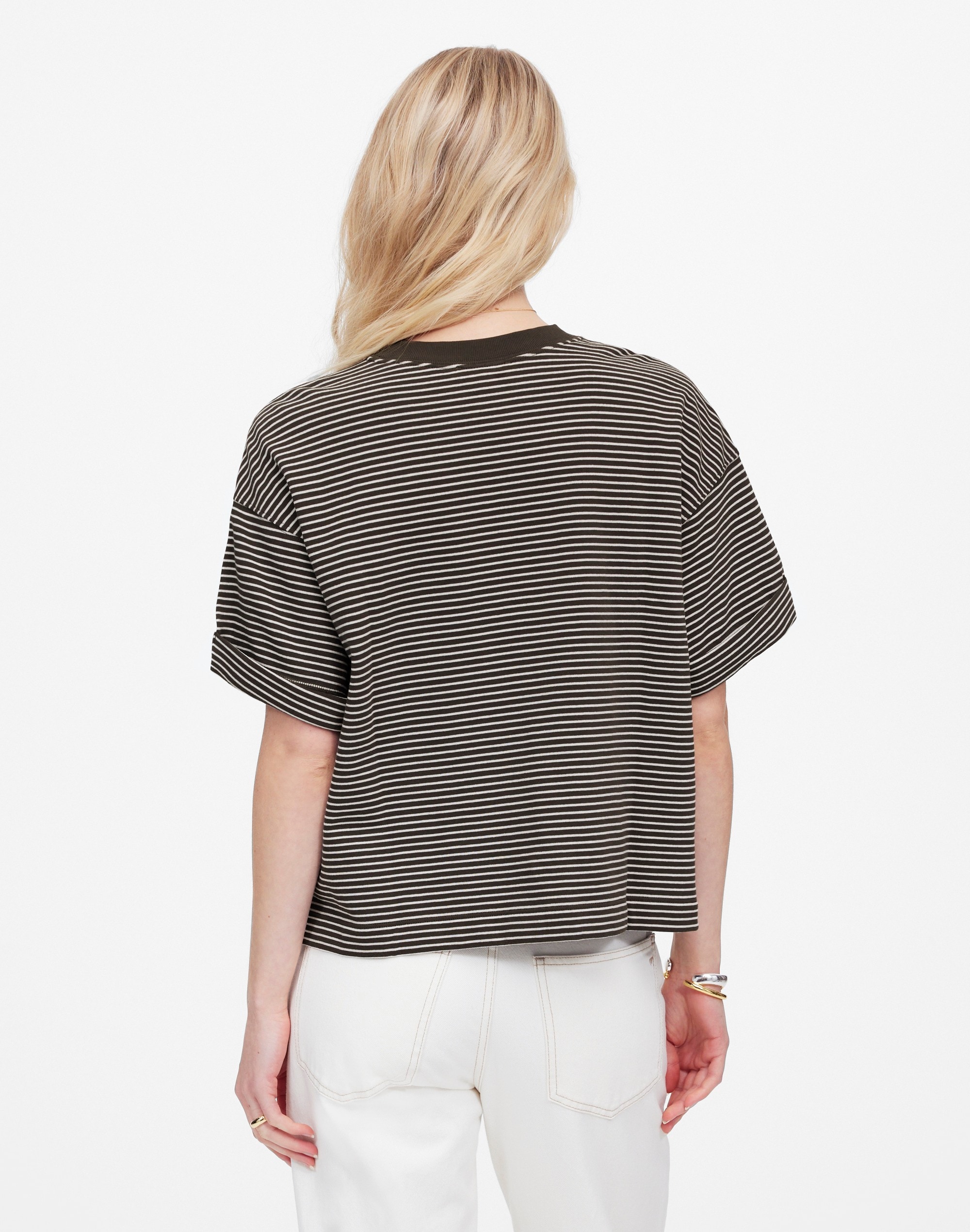Sweatshirt Tee in Stripe