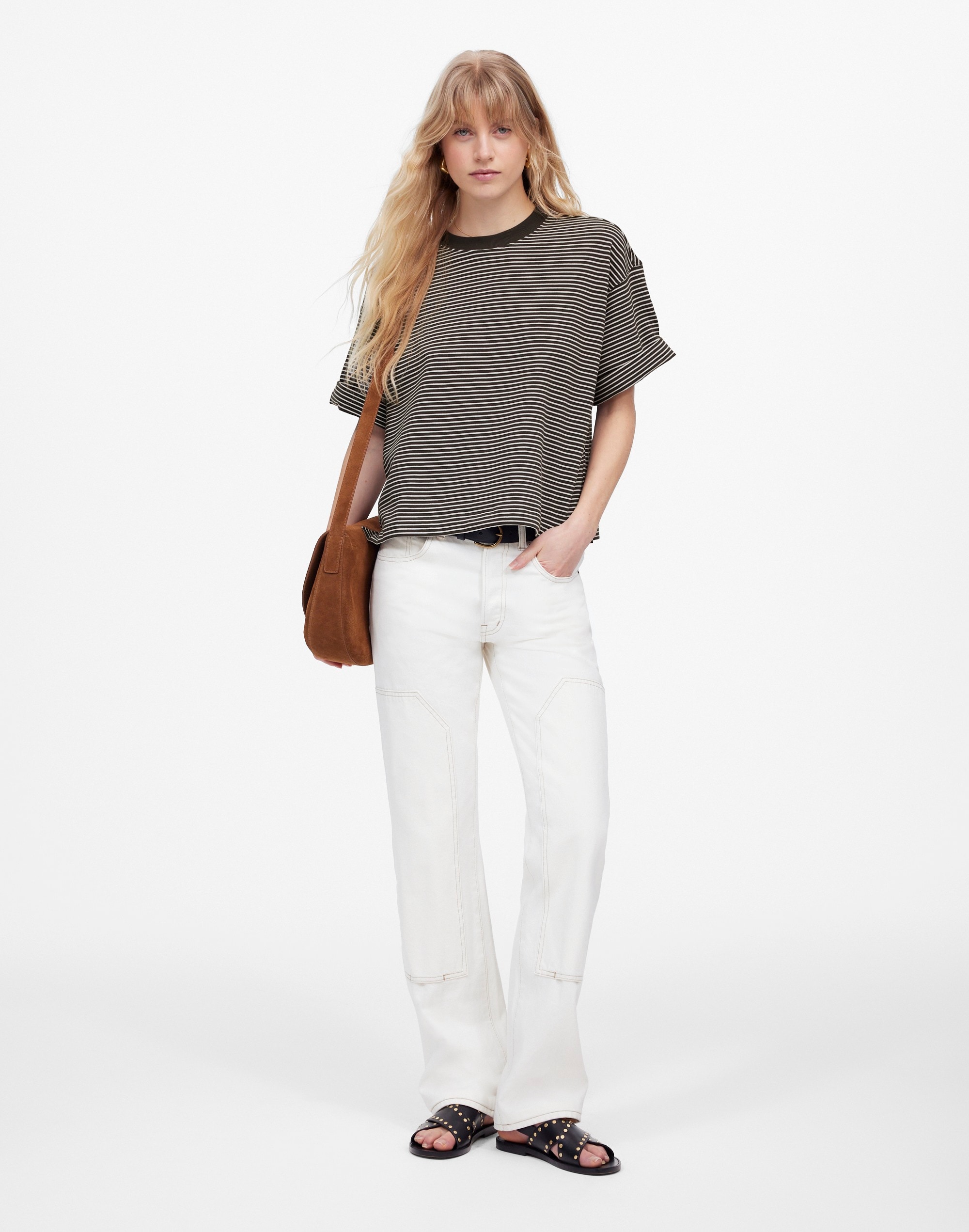 Sweatshirt Tee in Stripe