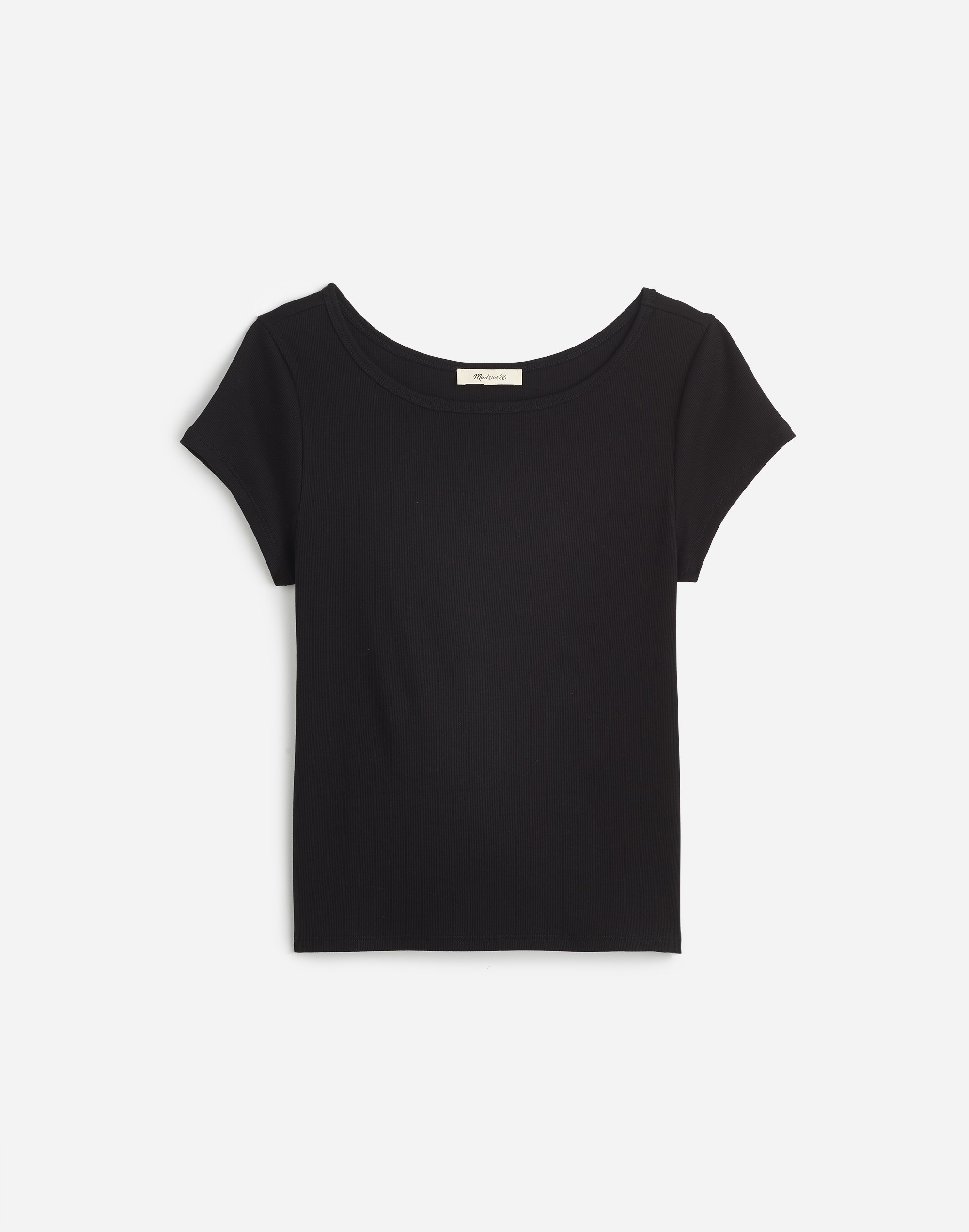 (Re)generative Cotton Ribbed Cap-Sleeve Tee