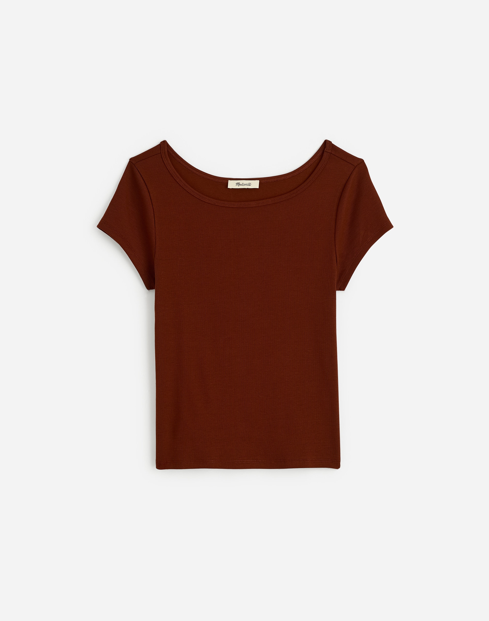 (Re)generative Cotton Ribbed Cap-Sleeve Tee