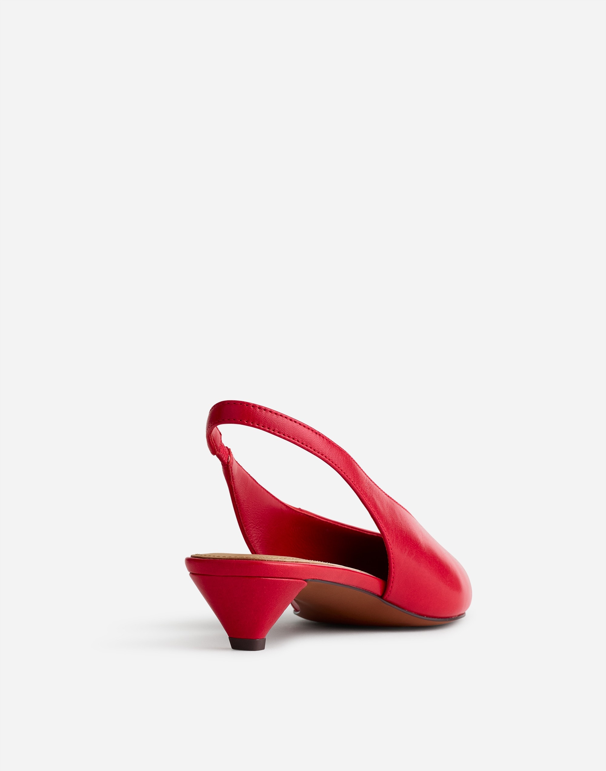 The Simone Kitten-Heel Slingback Pumps