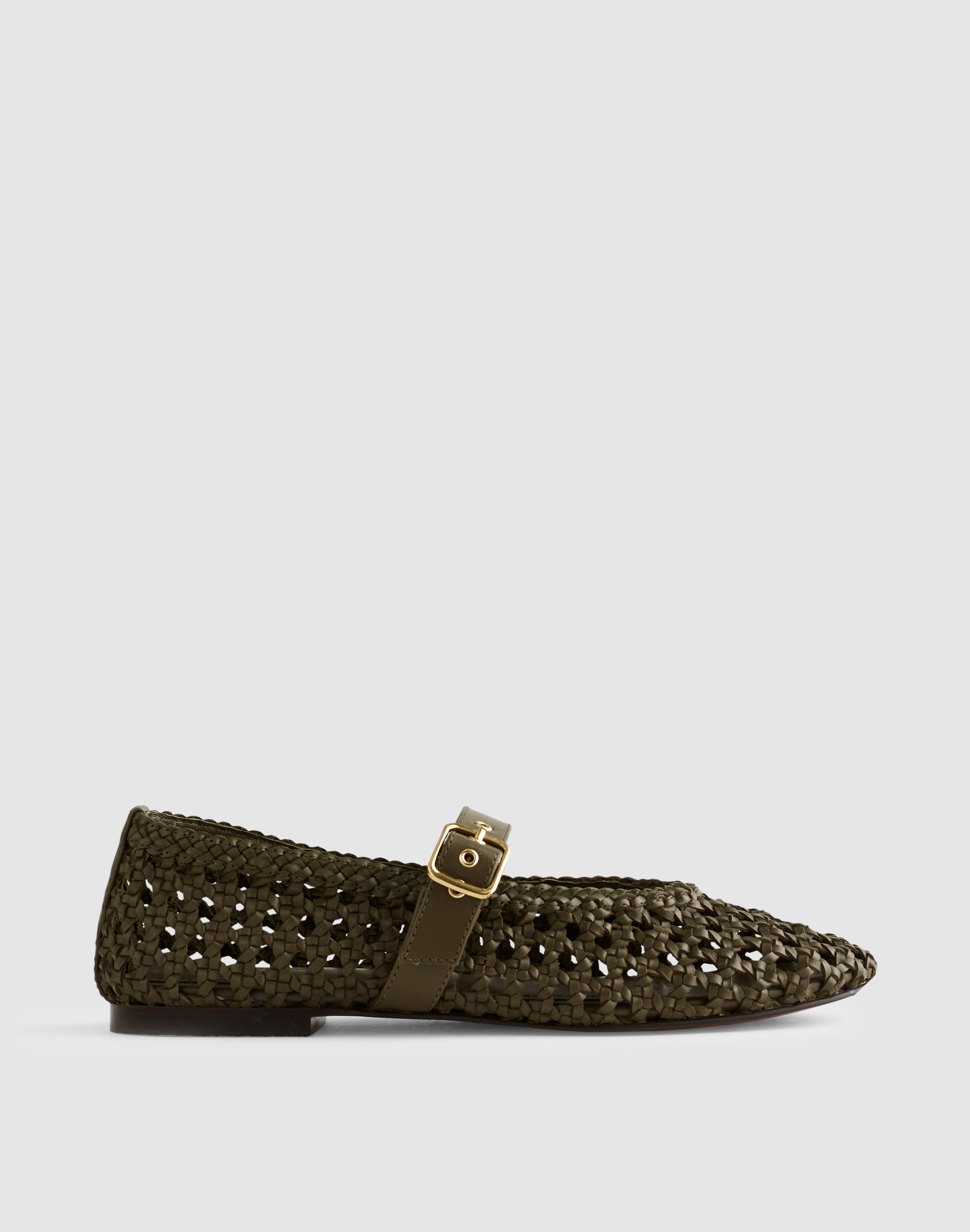 Madewell The Remy Mary Jane Flat In Green
