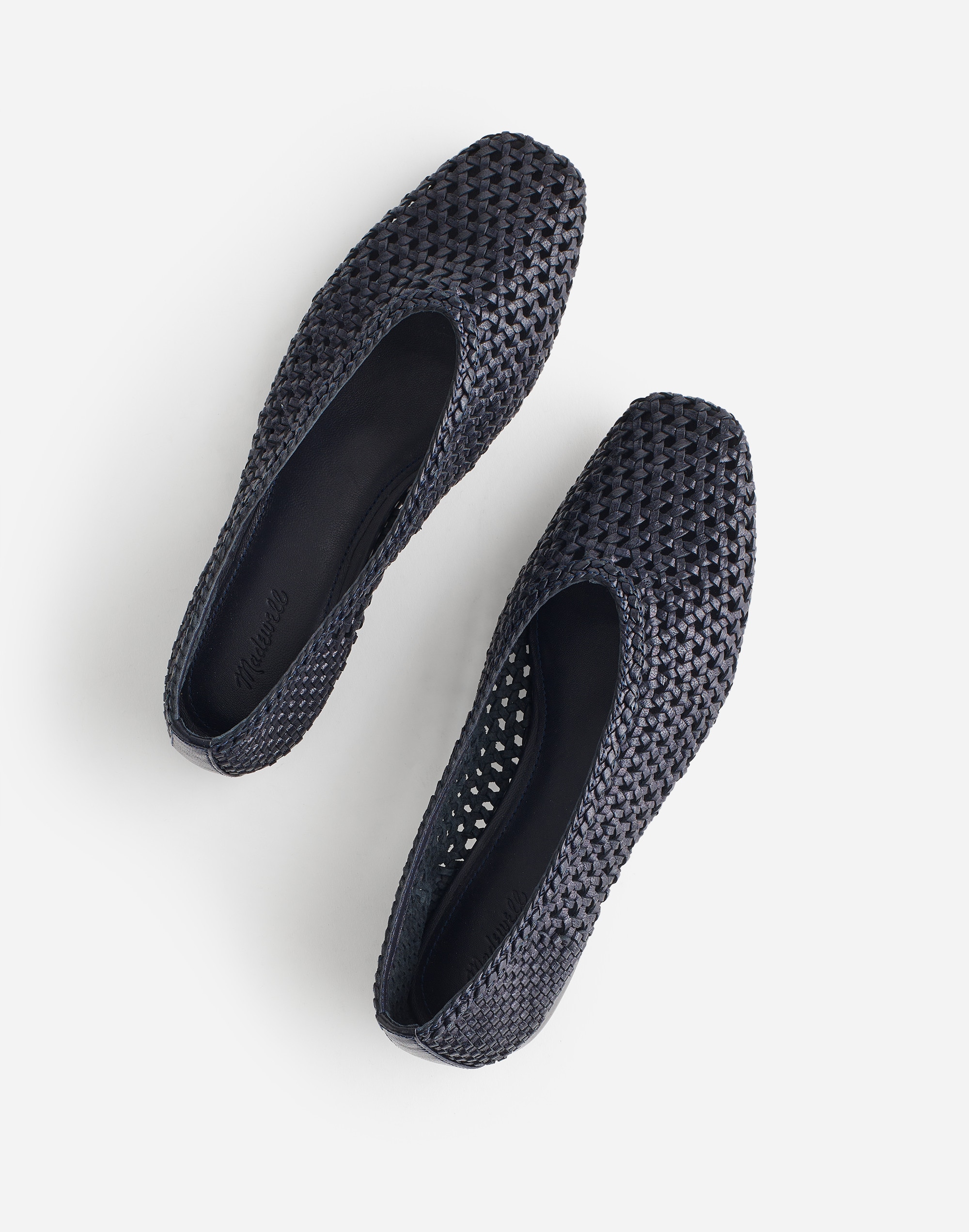 The Mylie Ballet Flat in Handwoven Leather