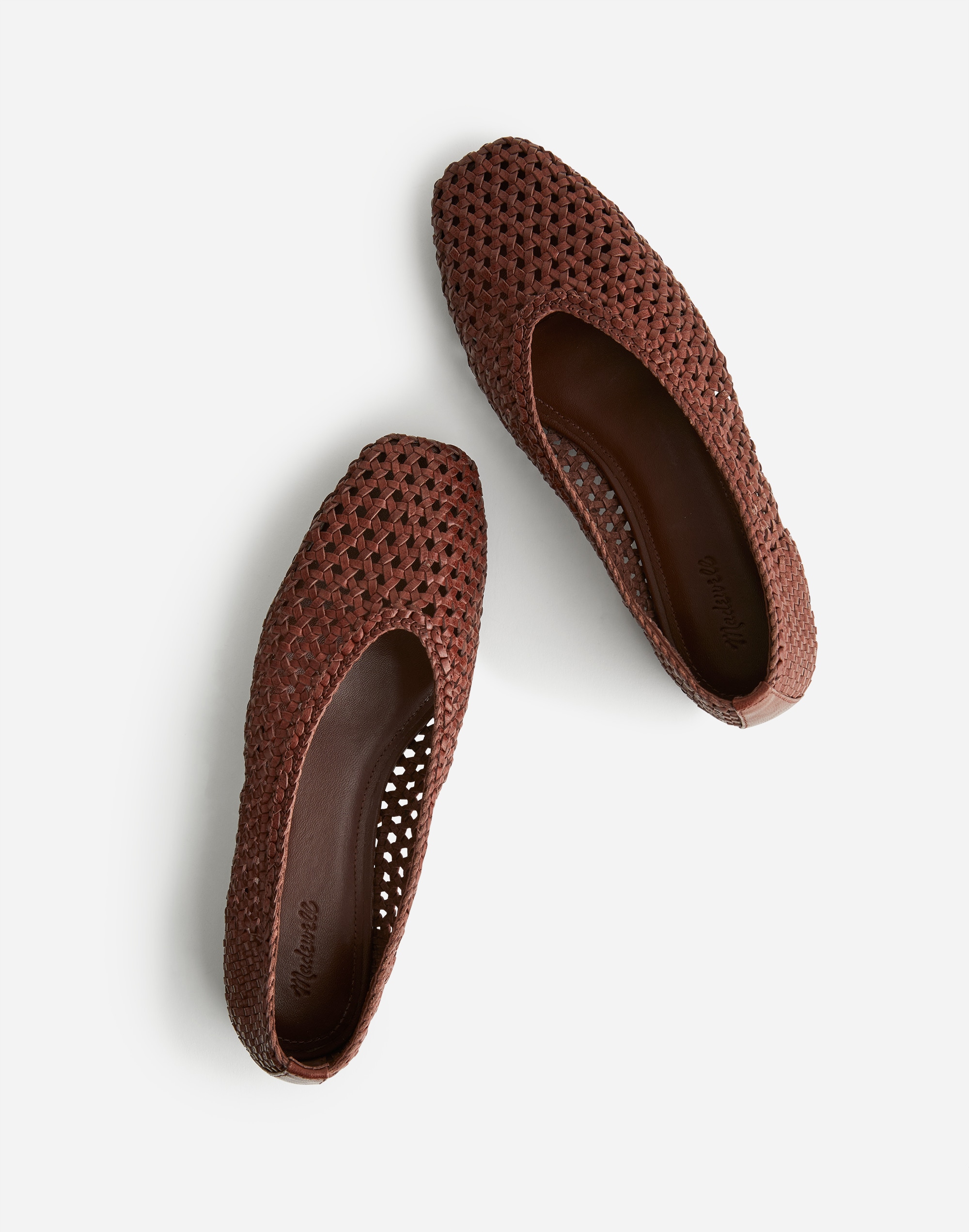 The Mylie Ballet Flat in Handwoven Leather