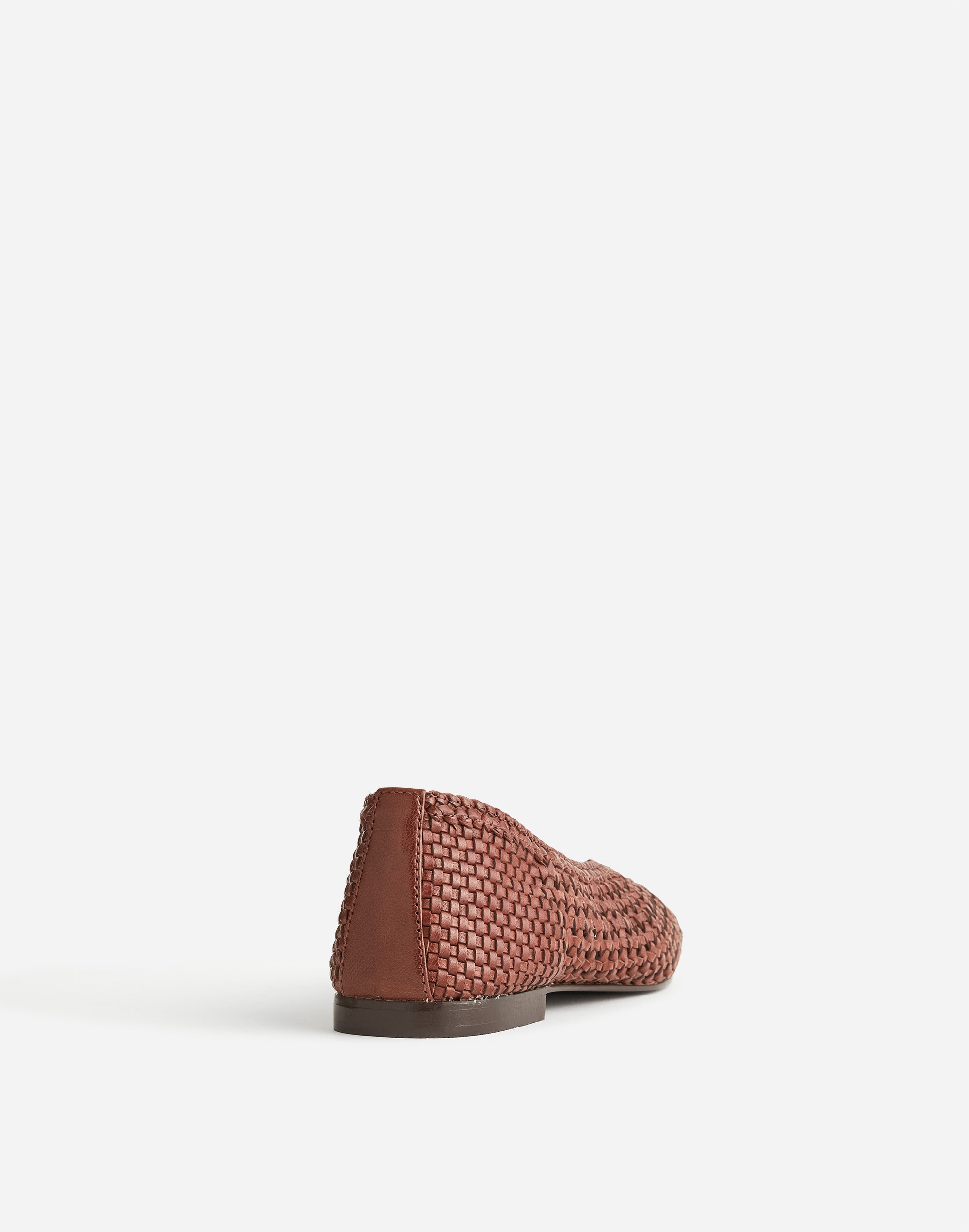 The Mylie Ballet Flat in Handwoven Leather