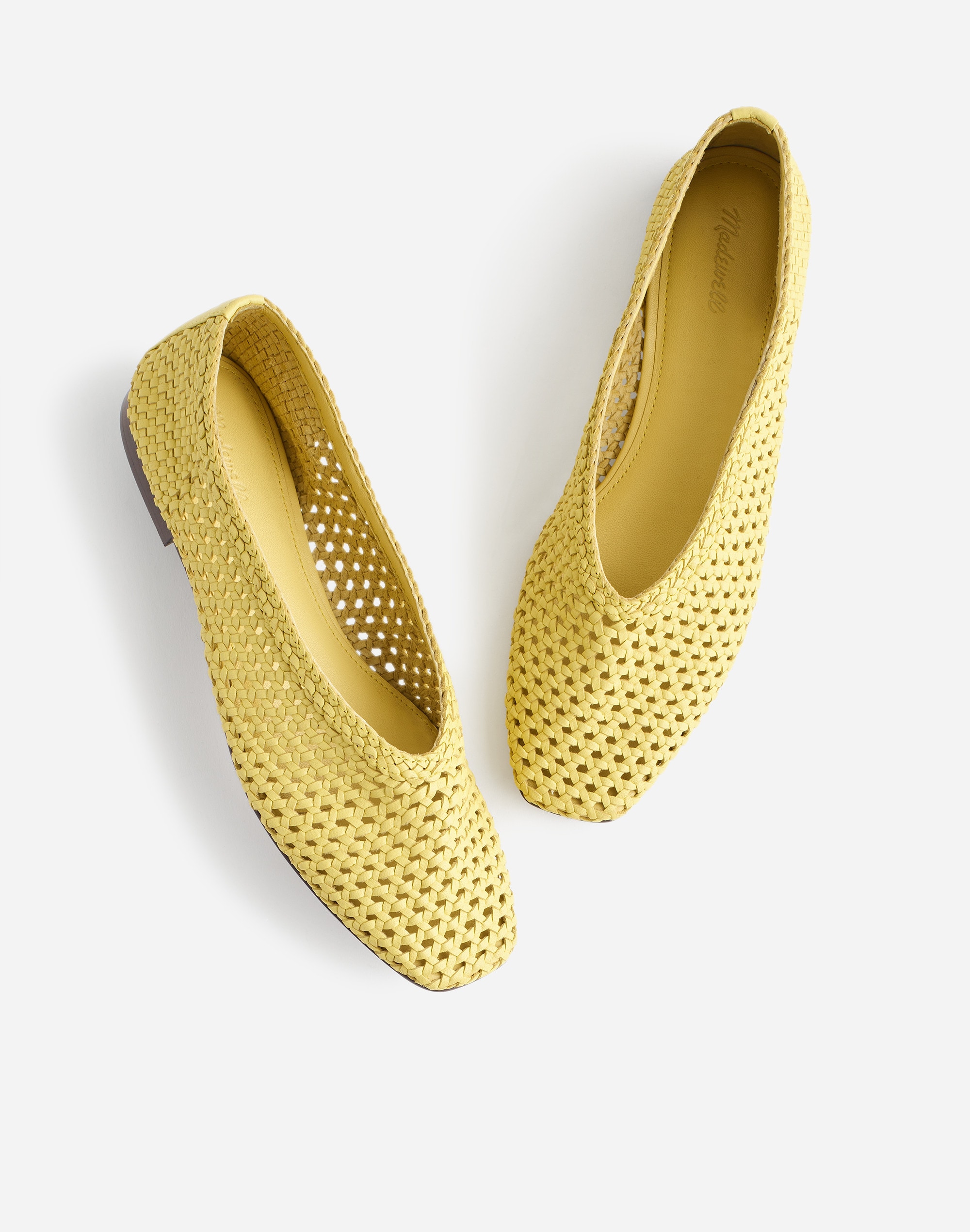 The Mylie Ballet Flat in Handwoven Leather
