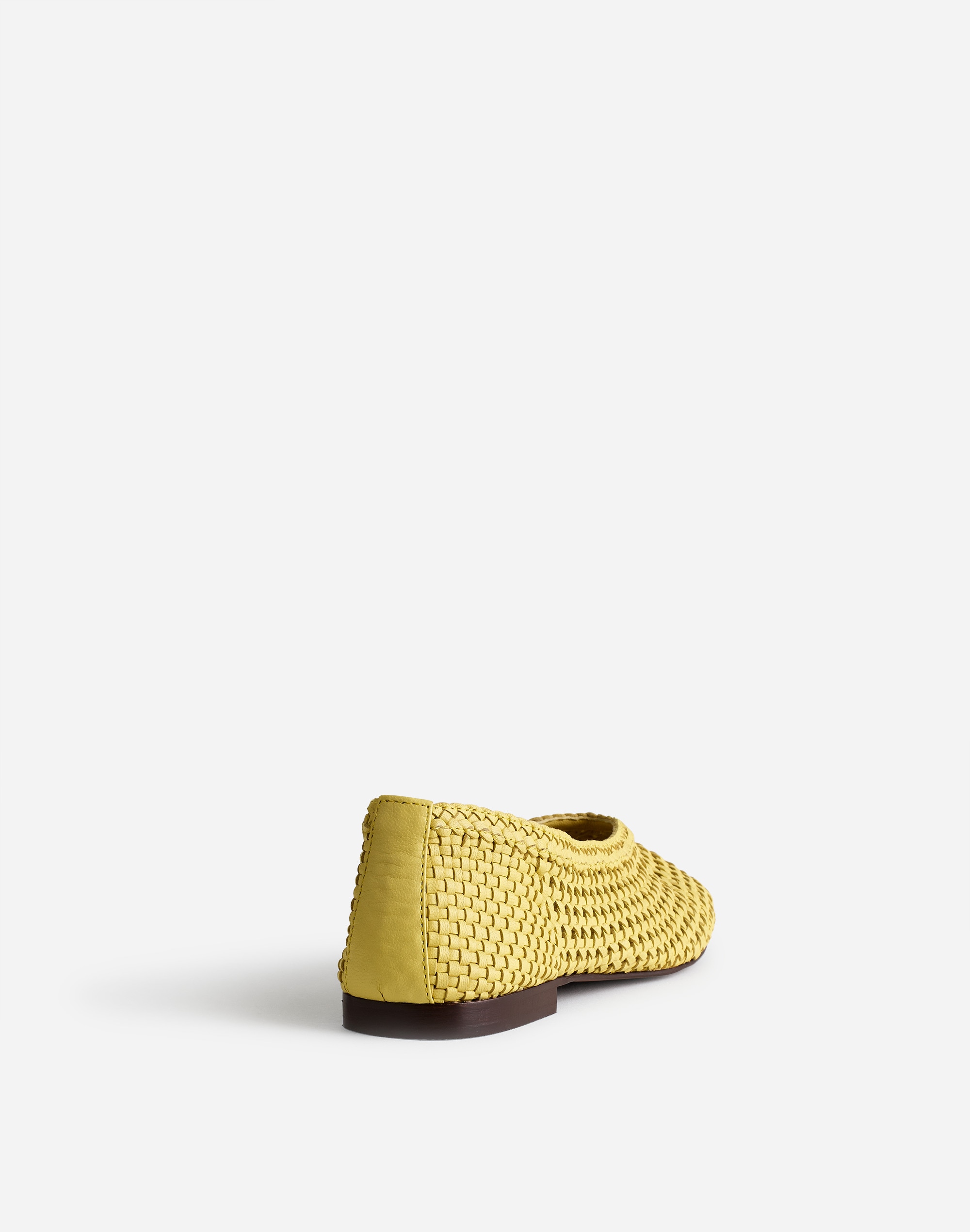 The Mylie Ballet Flat in Handwoven Leather