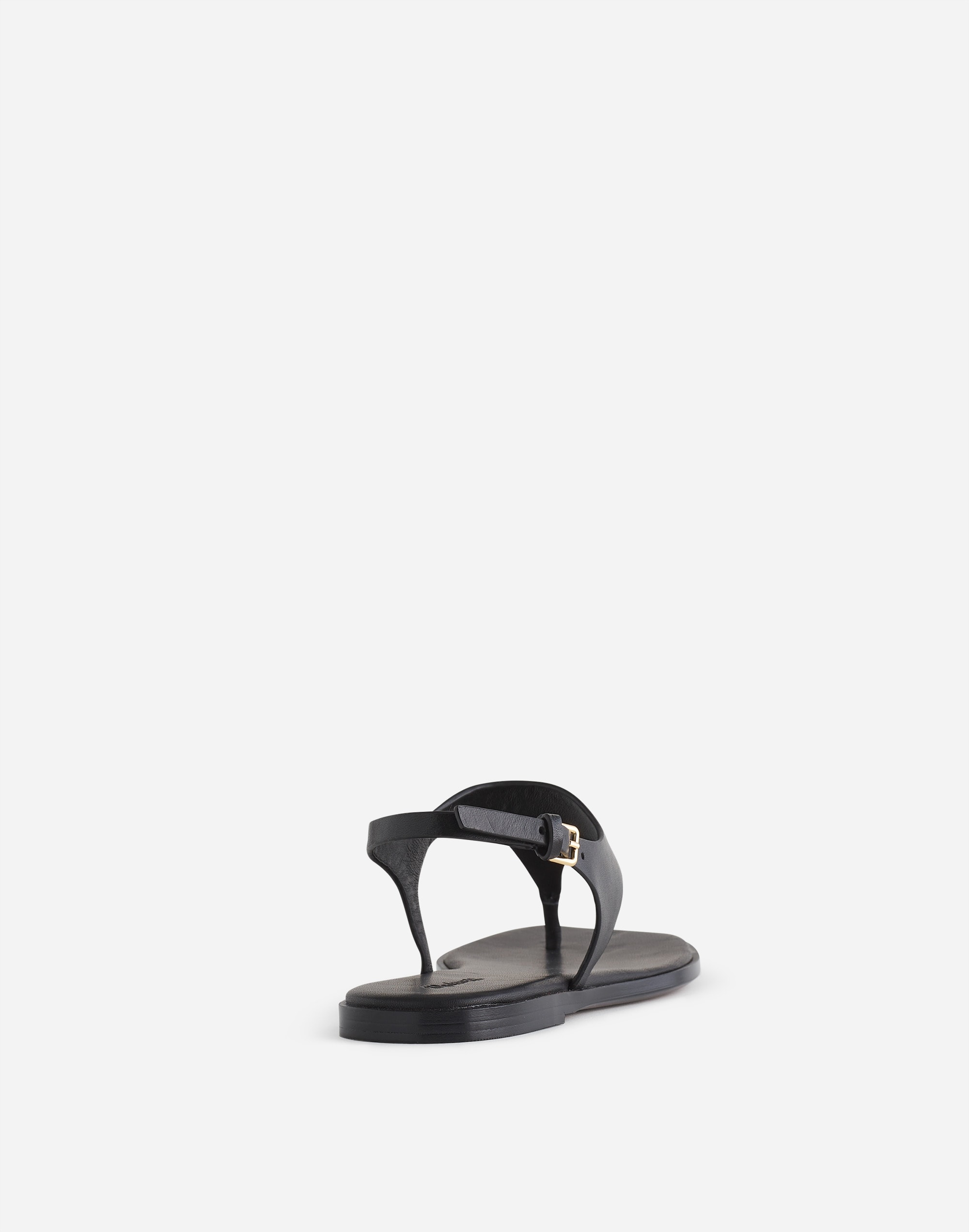 The Kira Covered Thong Sandal in Leather Alternate Image 1