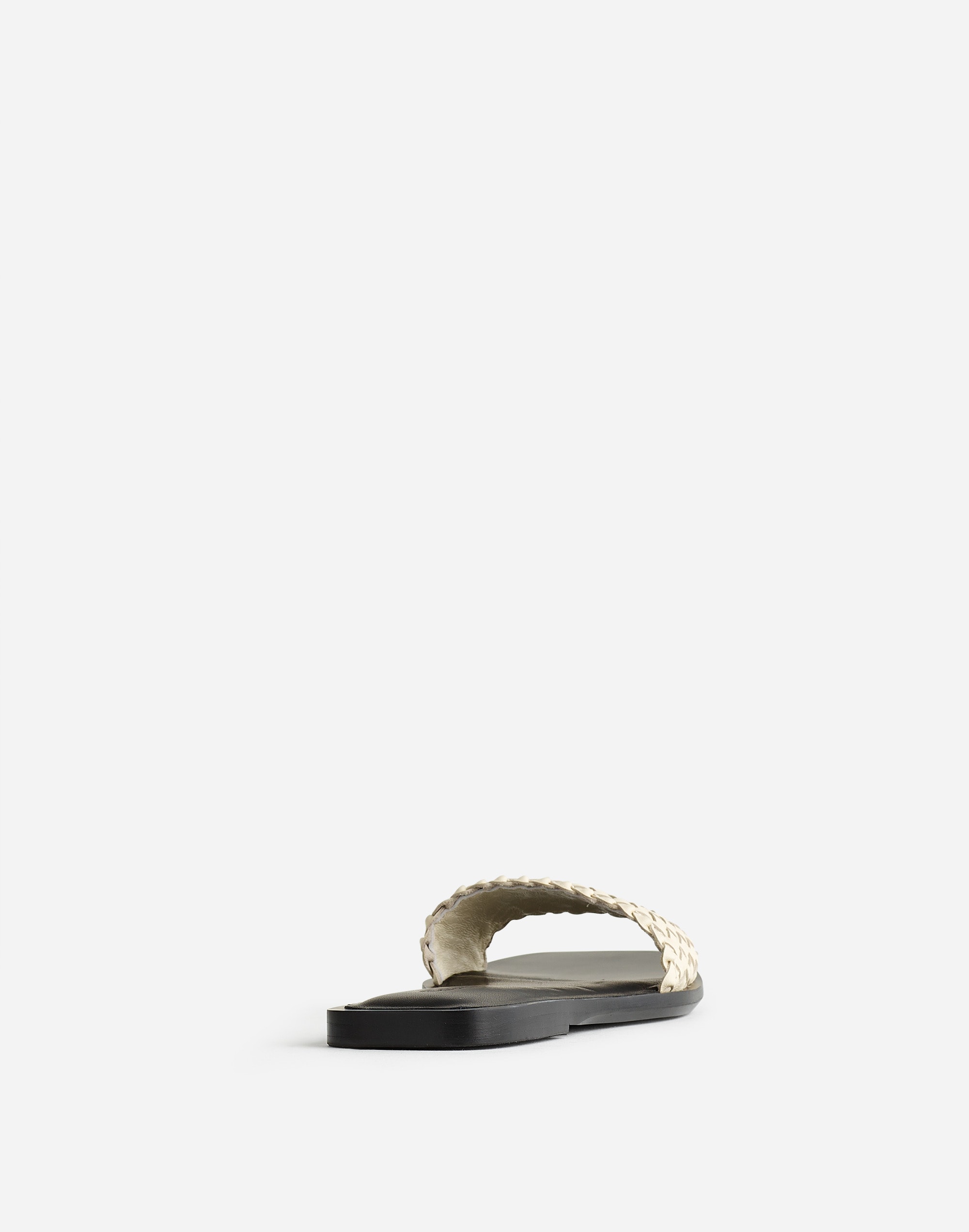 The Cora Slide Sandal in Woven Leather