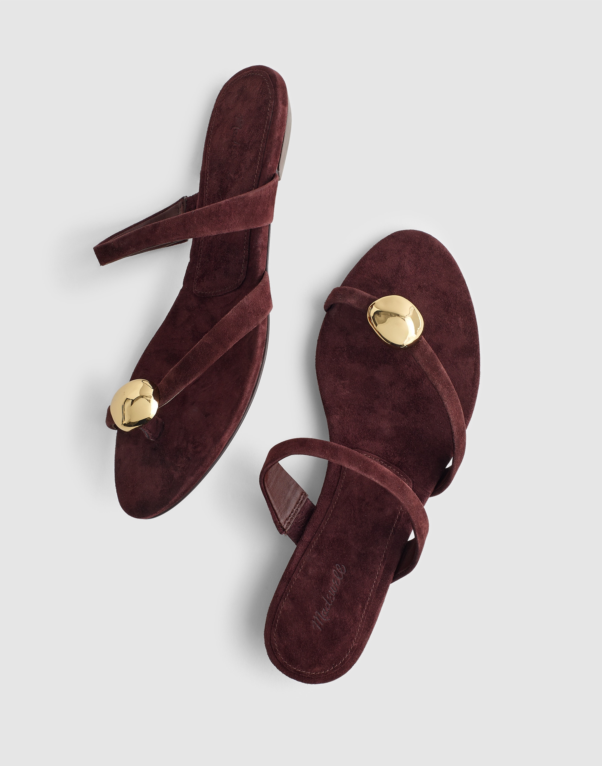 The Mila Organic Hardware Thong Slide Sandal