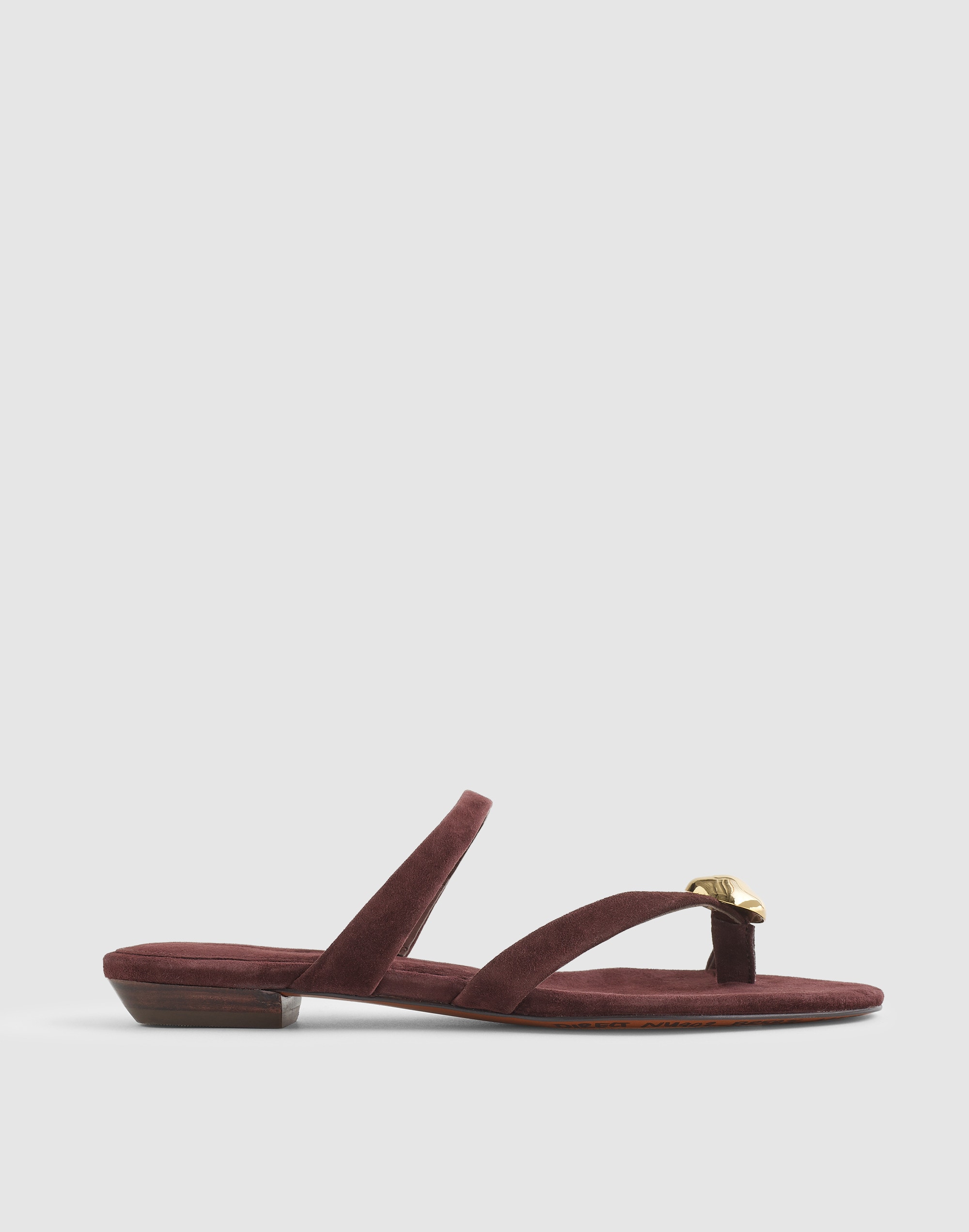The Mila Organic Hardware Thong Slide Sandal