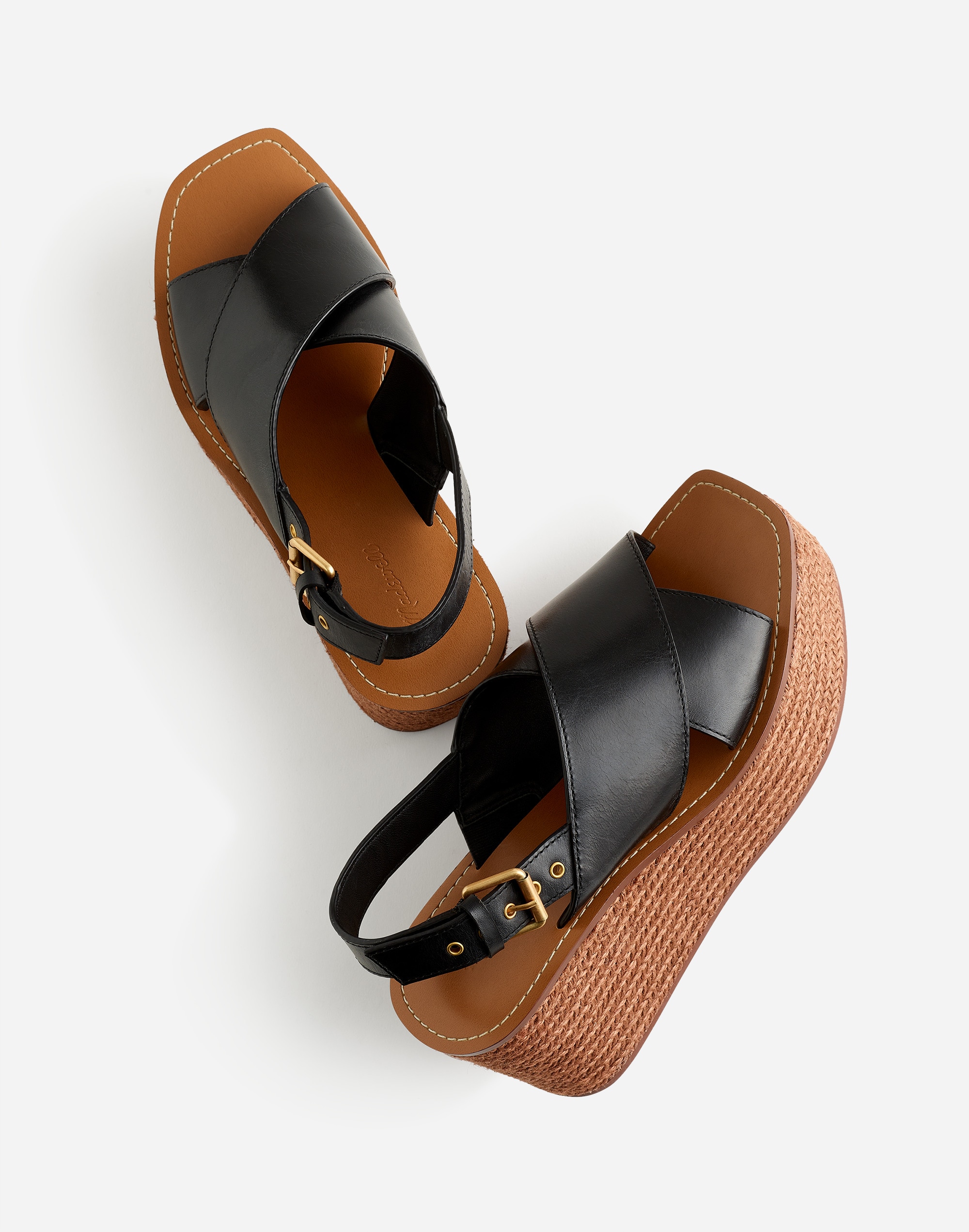 The Amee Wedge Sandal in Leather Alternate Image 2