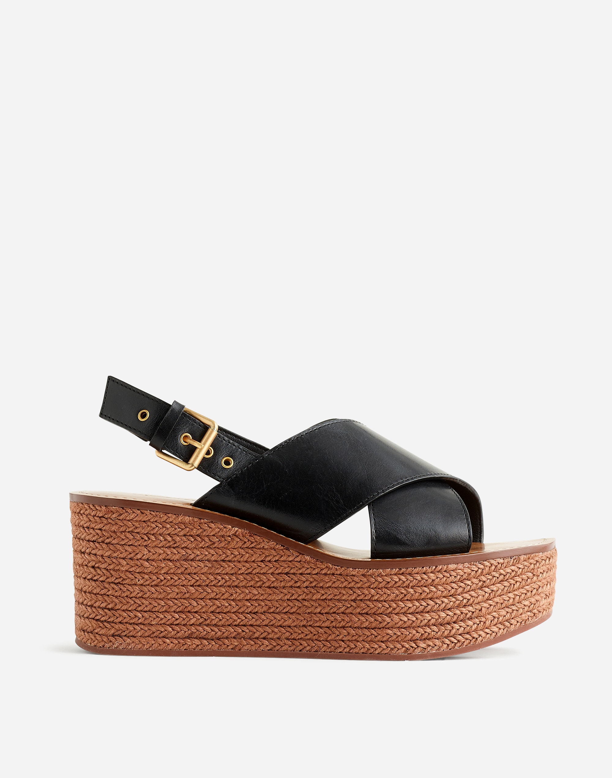 the amee wedge sandal in leather