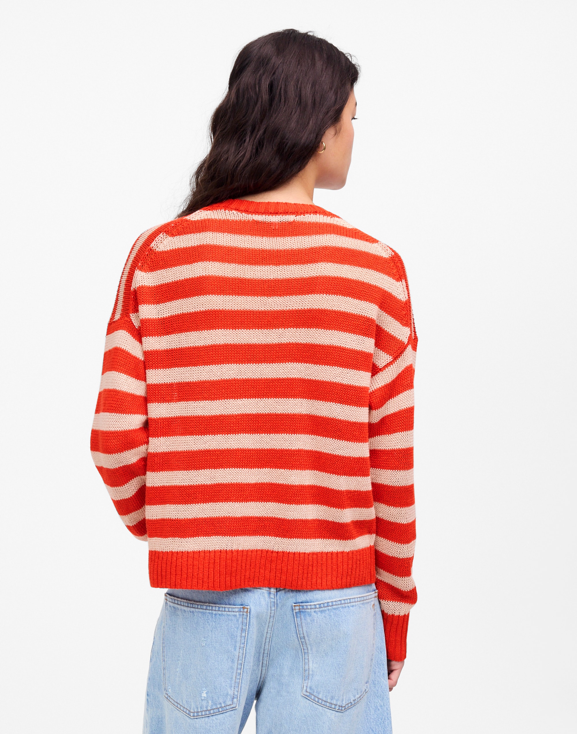 Linen Drop-Shoulder Sweater