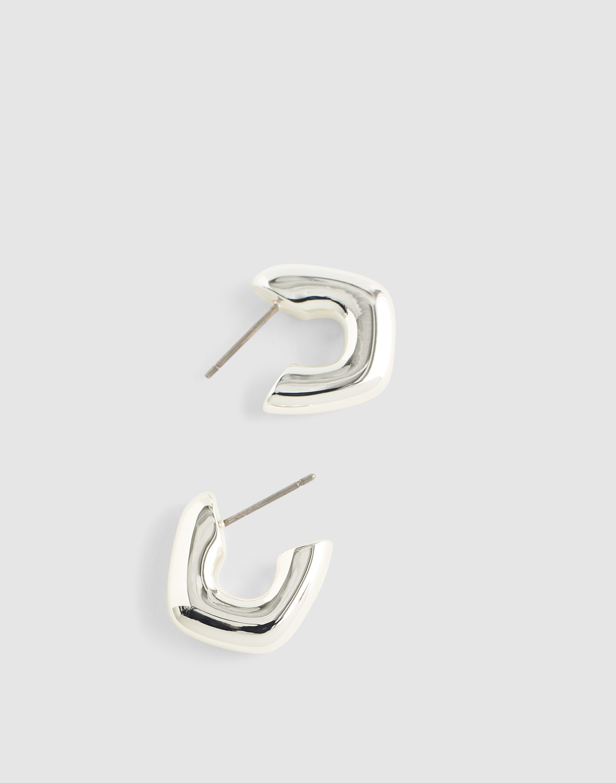 Sculptural Huggie Hoop Earrings