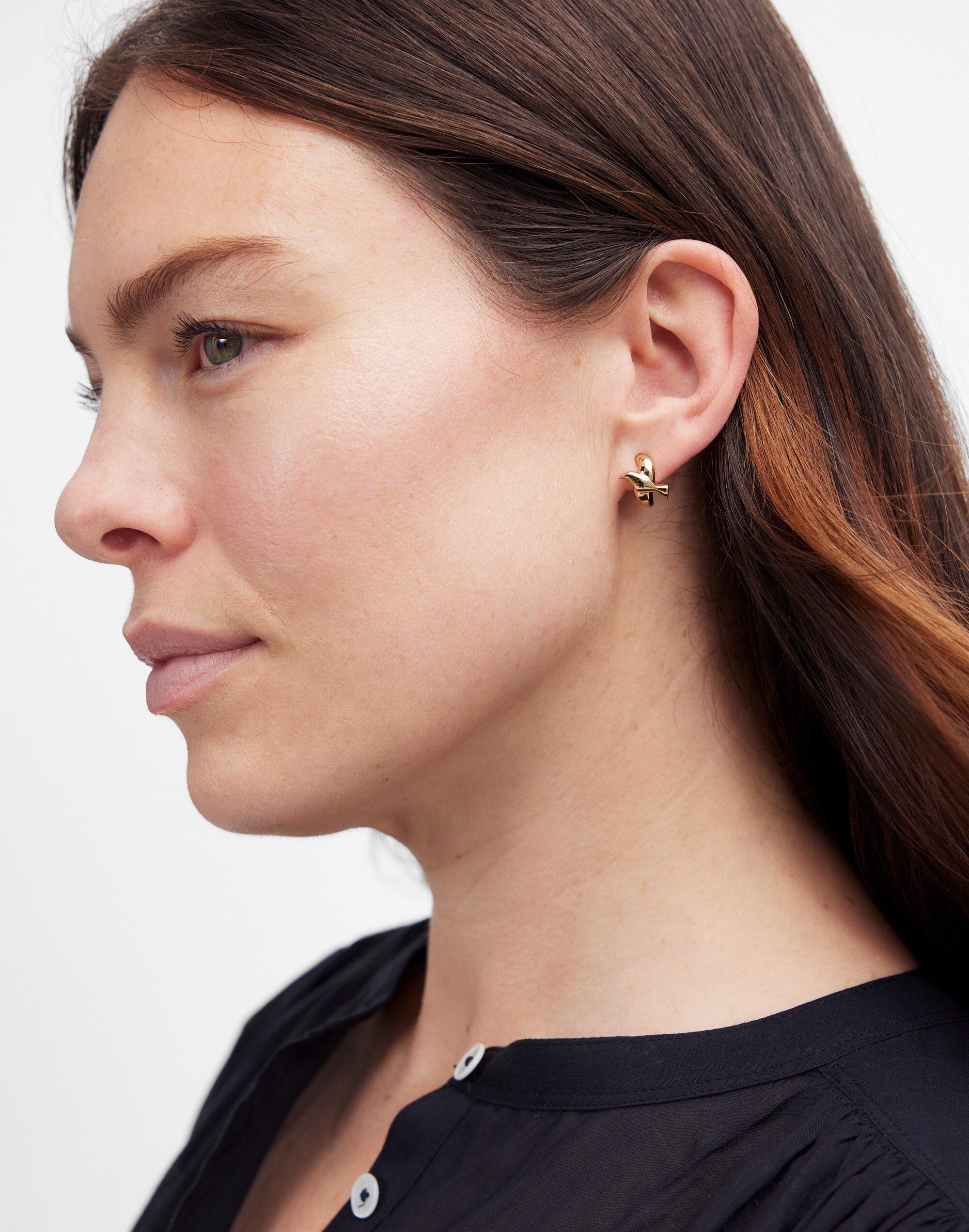 Sparrow Hoop Earrings