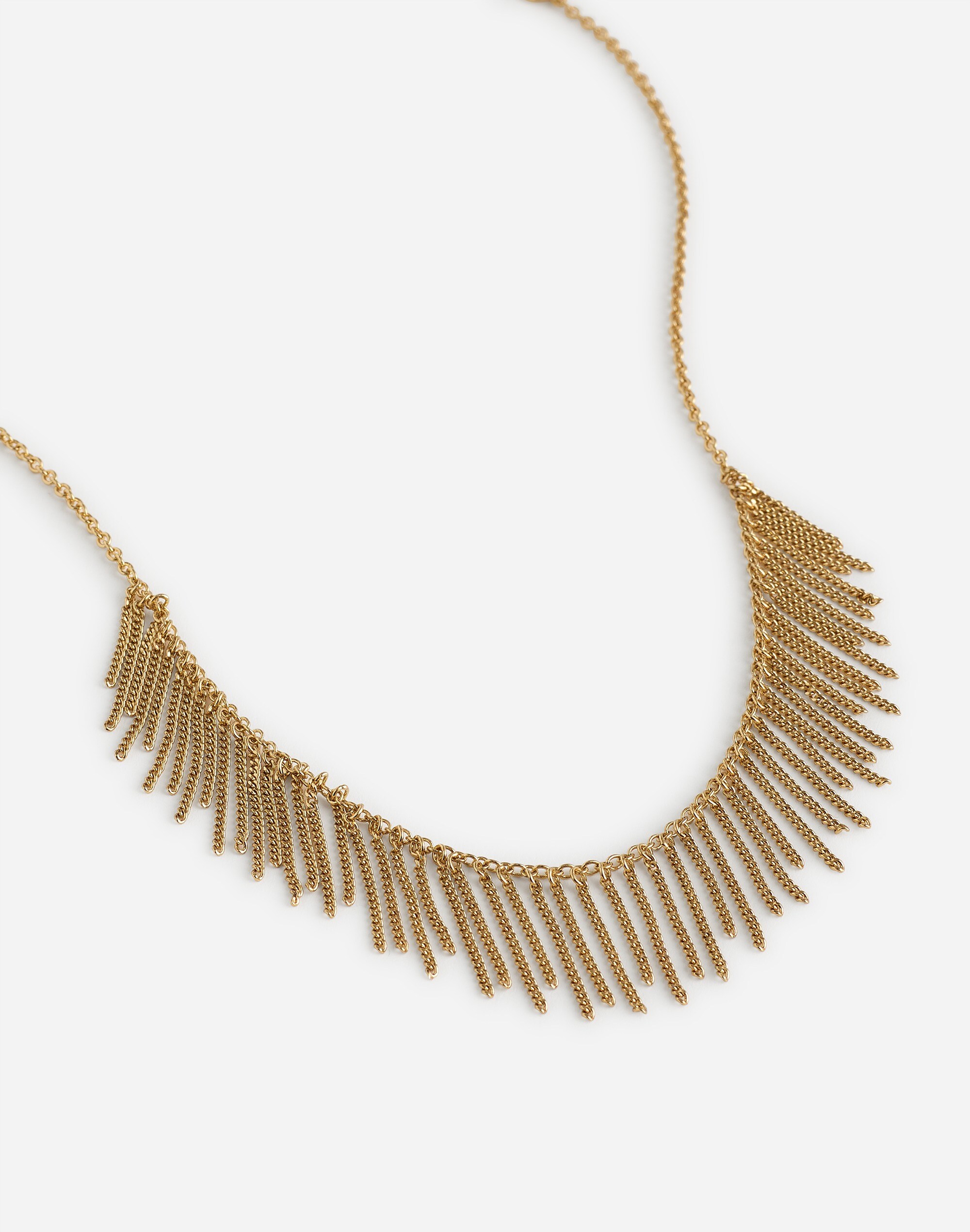 Chain Fringe Choker Necklace