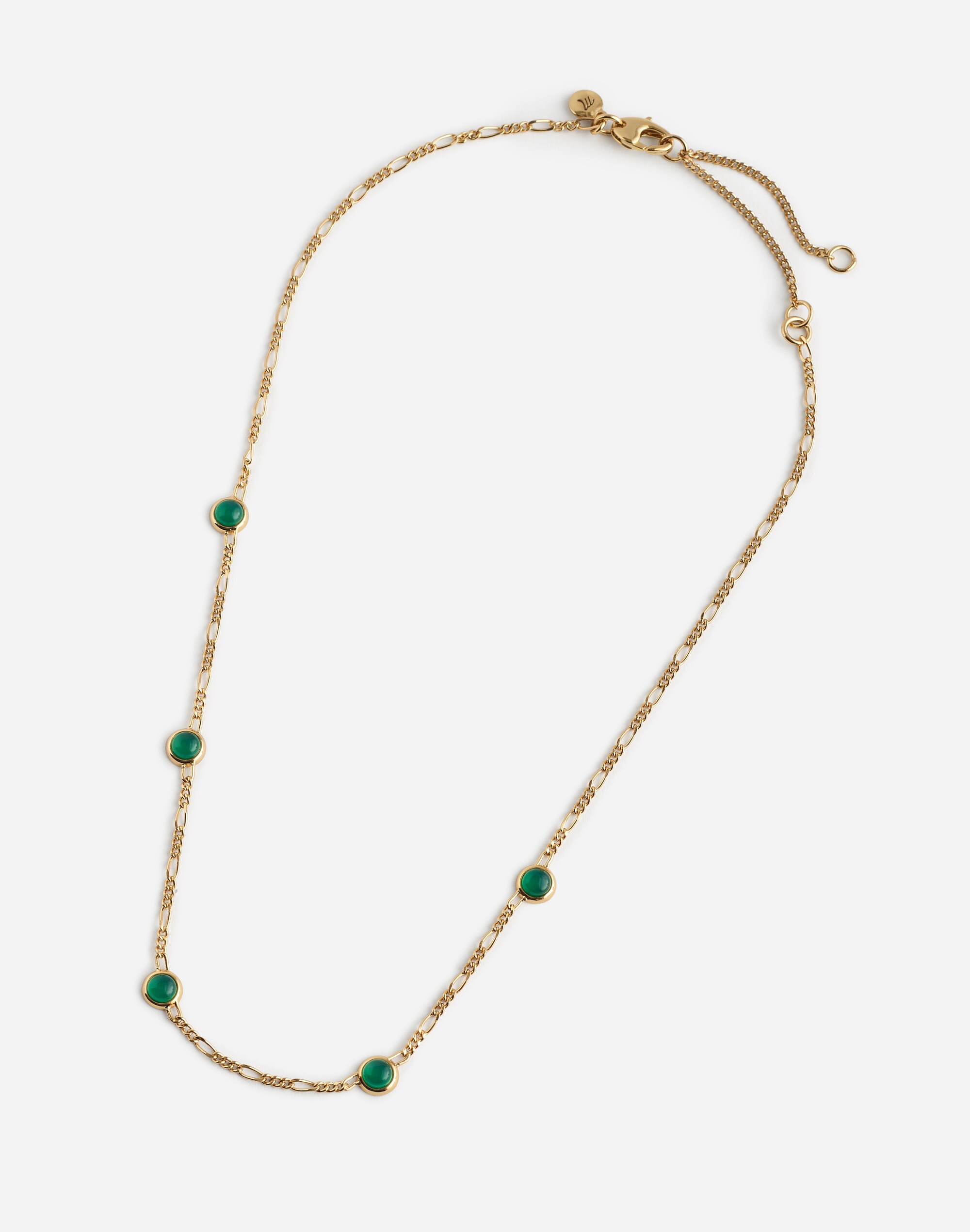 Semiprecious Figaro Station Necklace