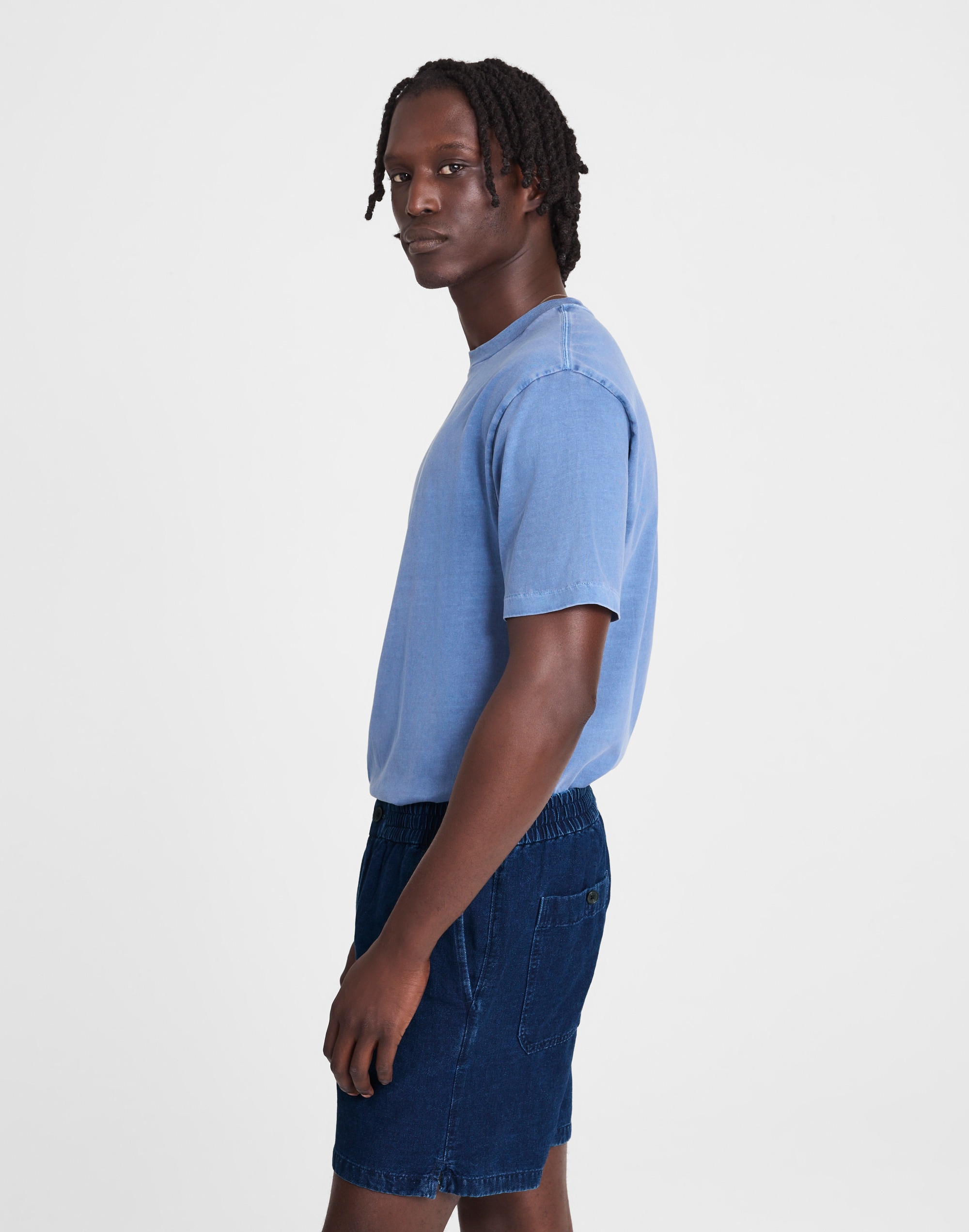 Indigo-Dyed Everywear Shorts
