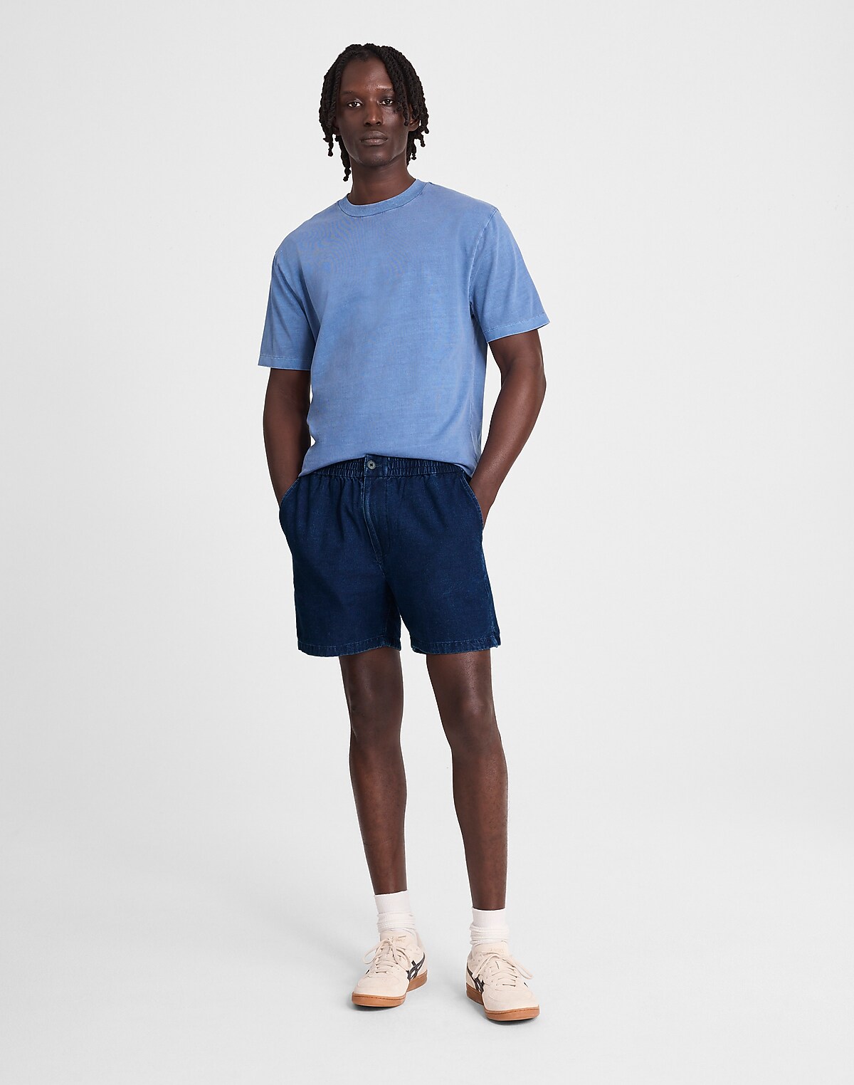 Indigo-Dyed Everywear Shorts