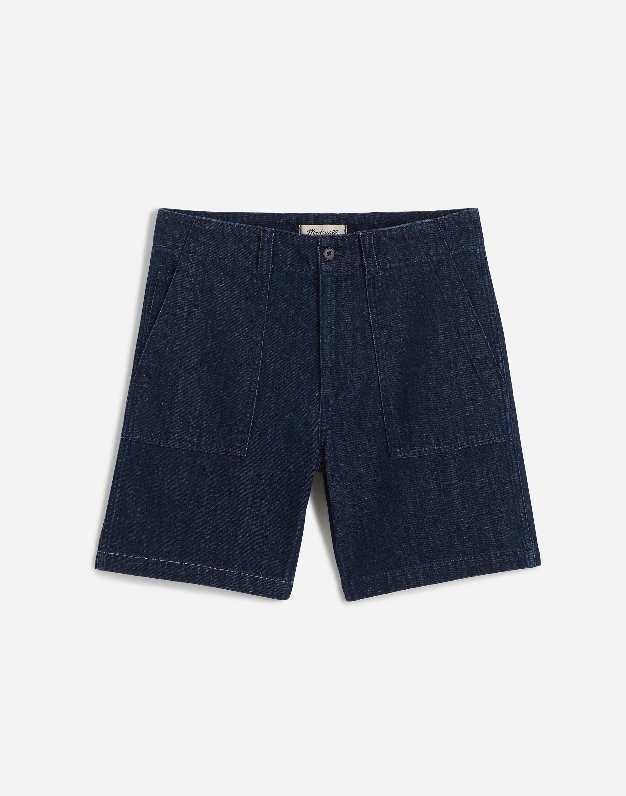 Patch Pocket Shorts in Summer Denim