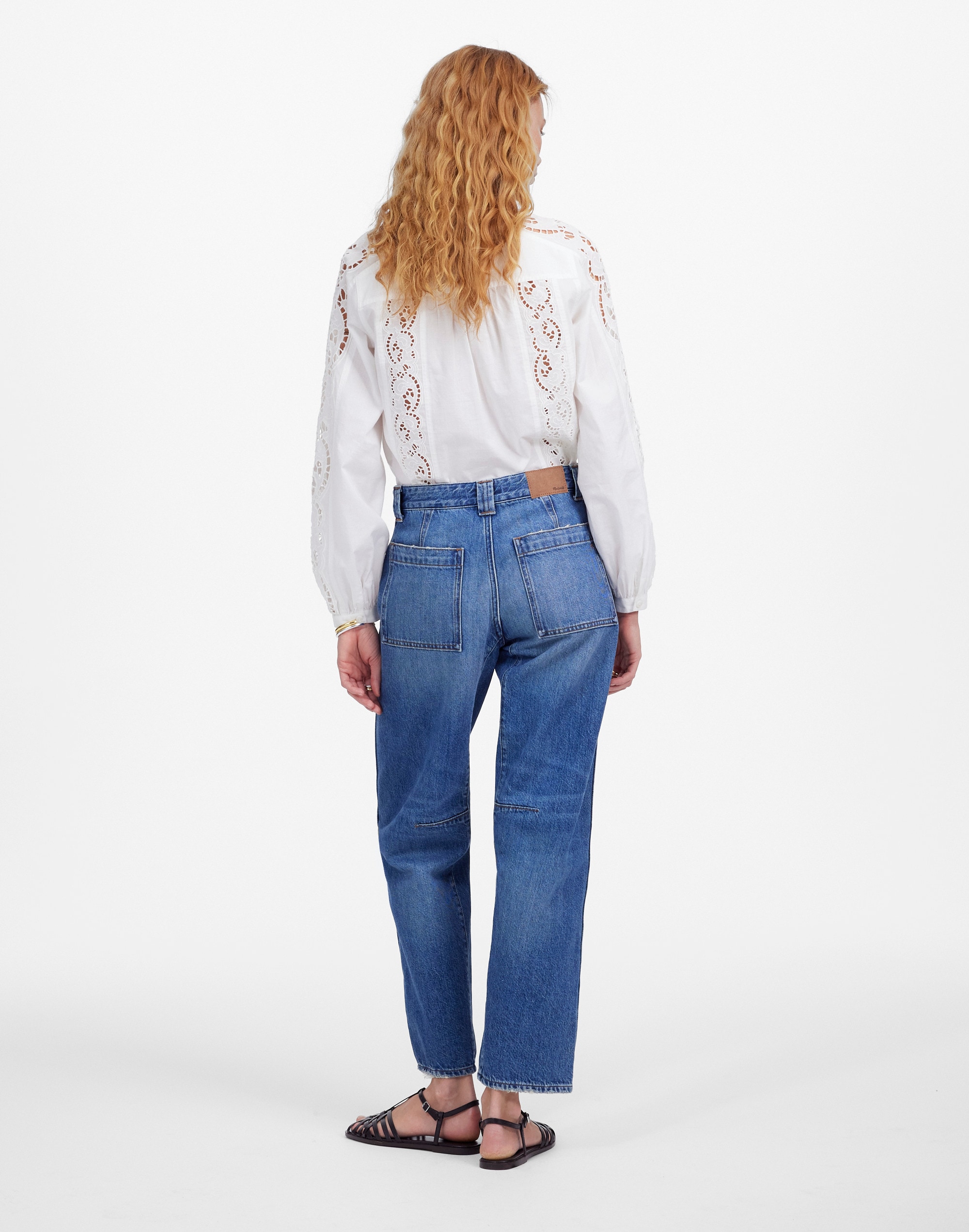 The Petite Darted Barrel-Leg Jean