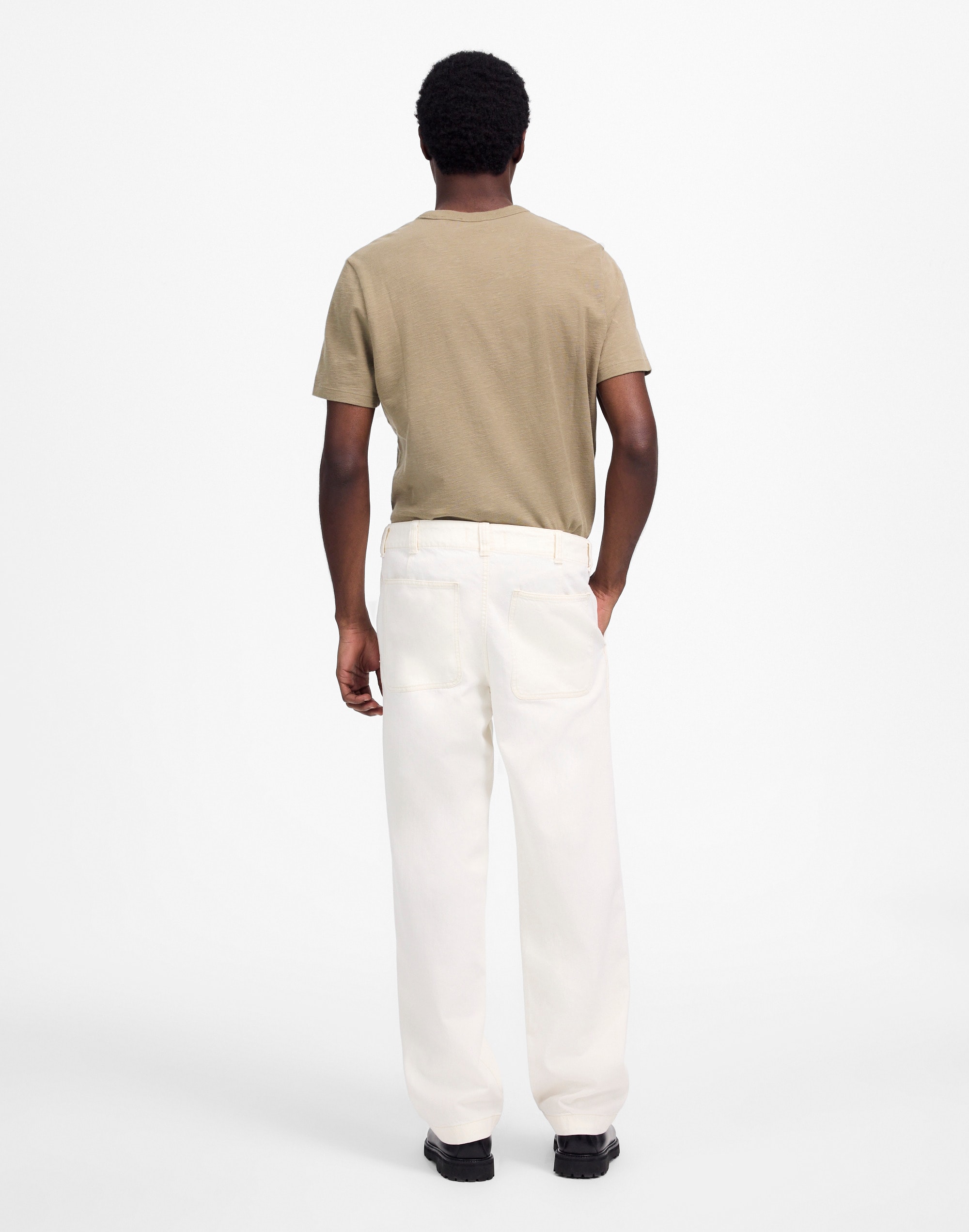 Patch Pocket Jeans in Summer Denim