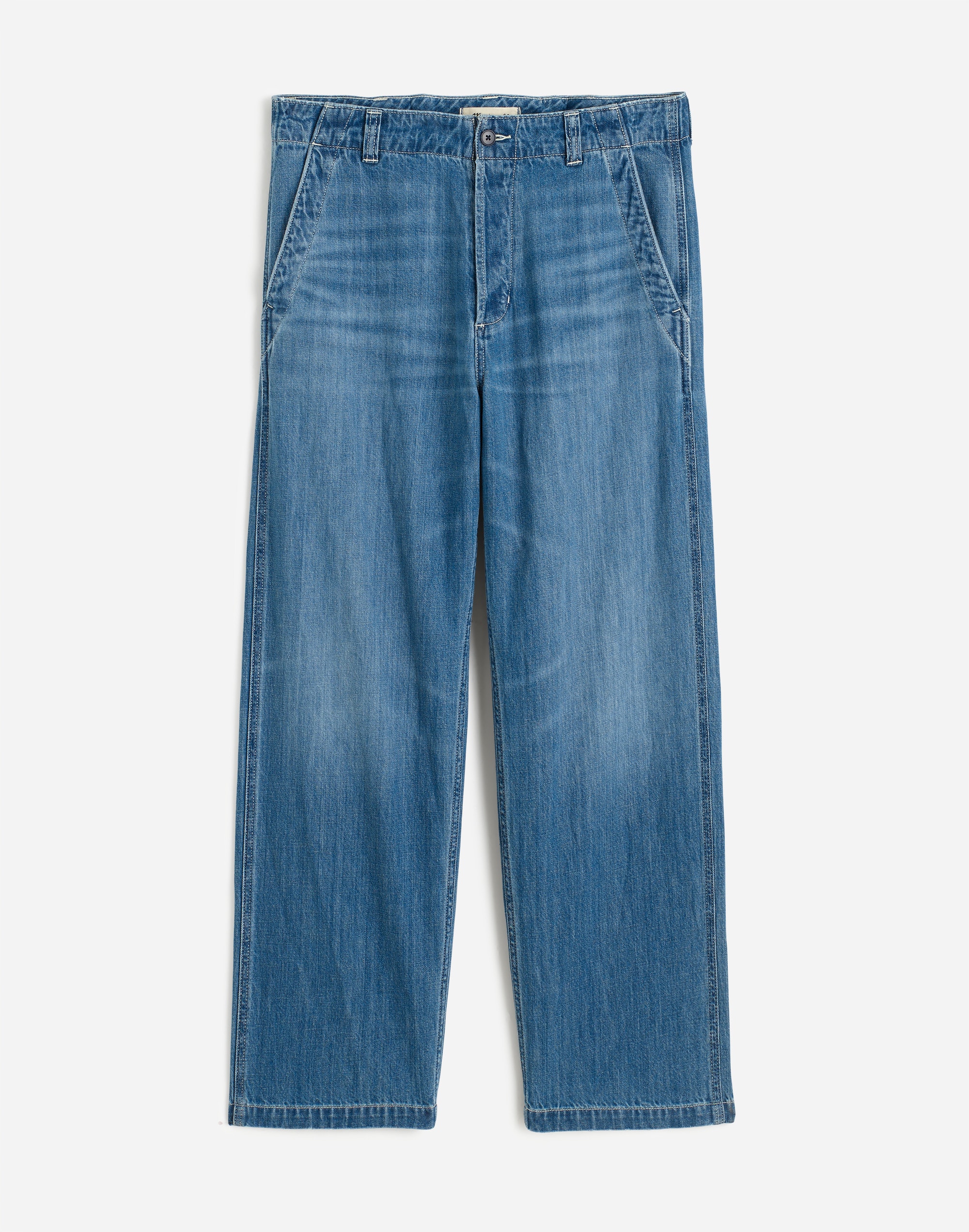 Patch Pocket Jeans in Summer Denim