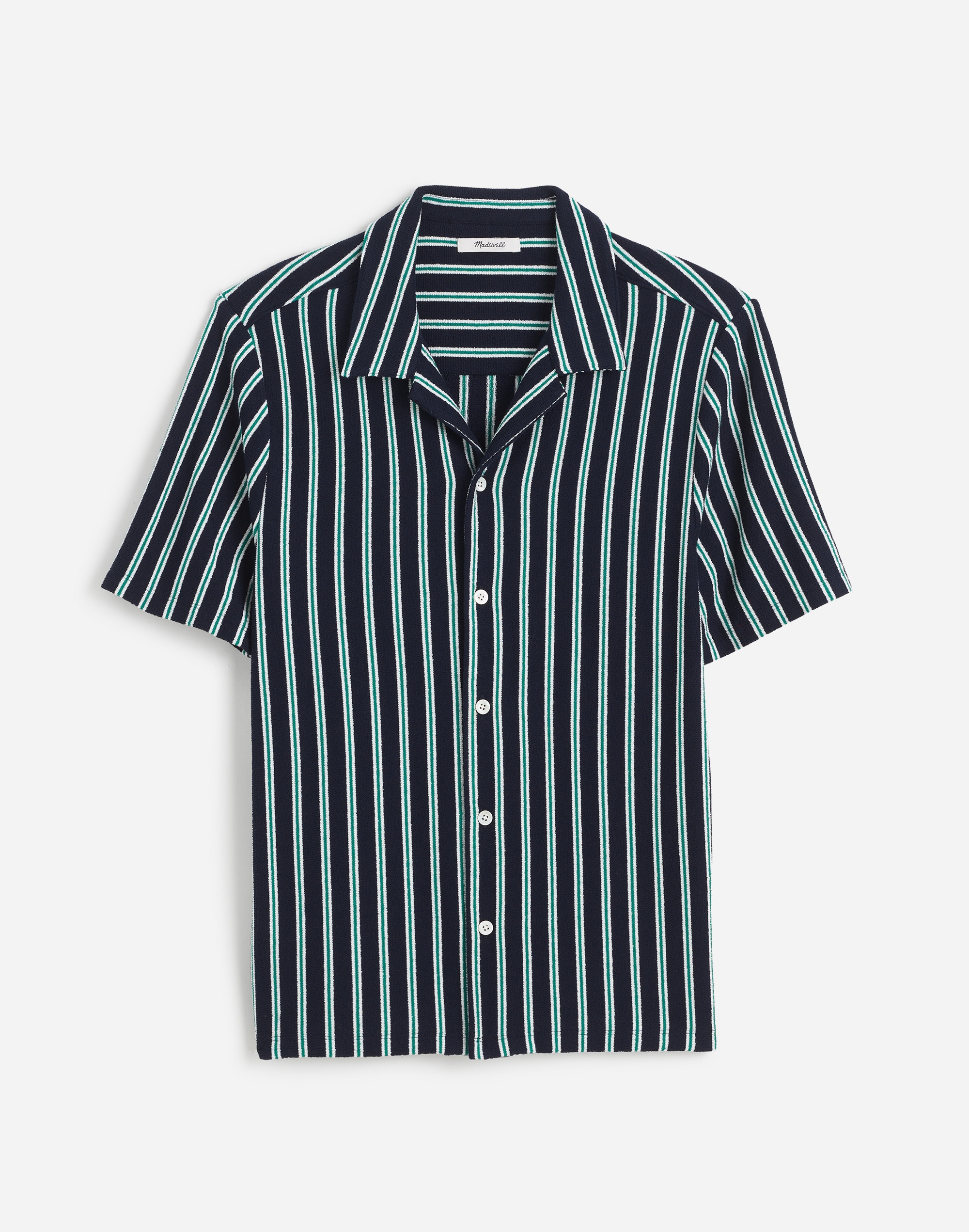 The Textured Knit Camp-Collar Shirt