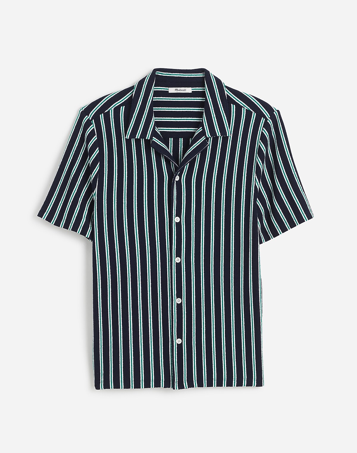 The Textured Knit Camp-Collar Shirt