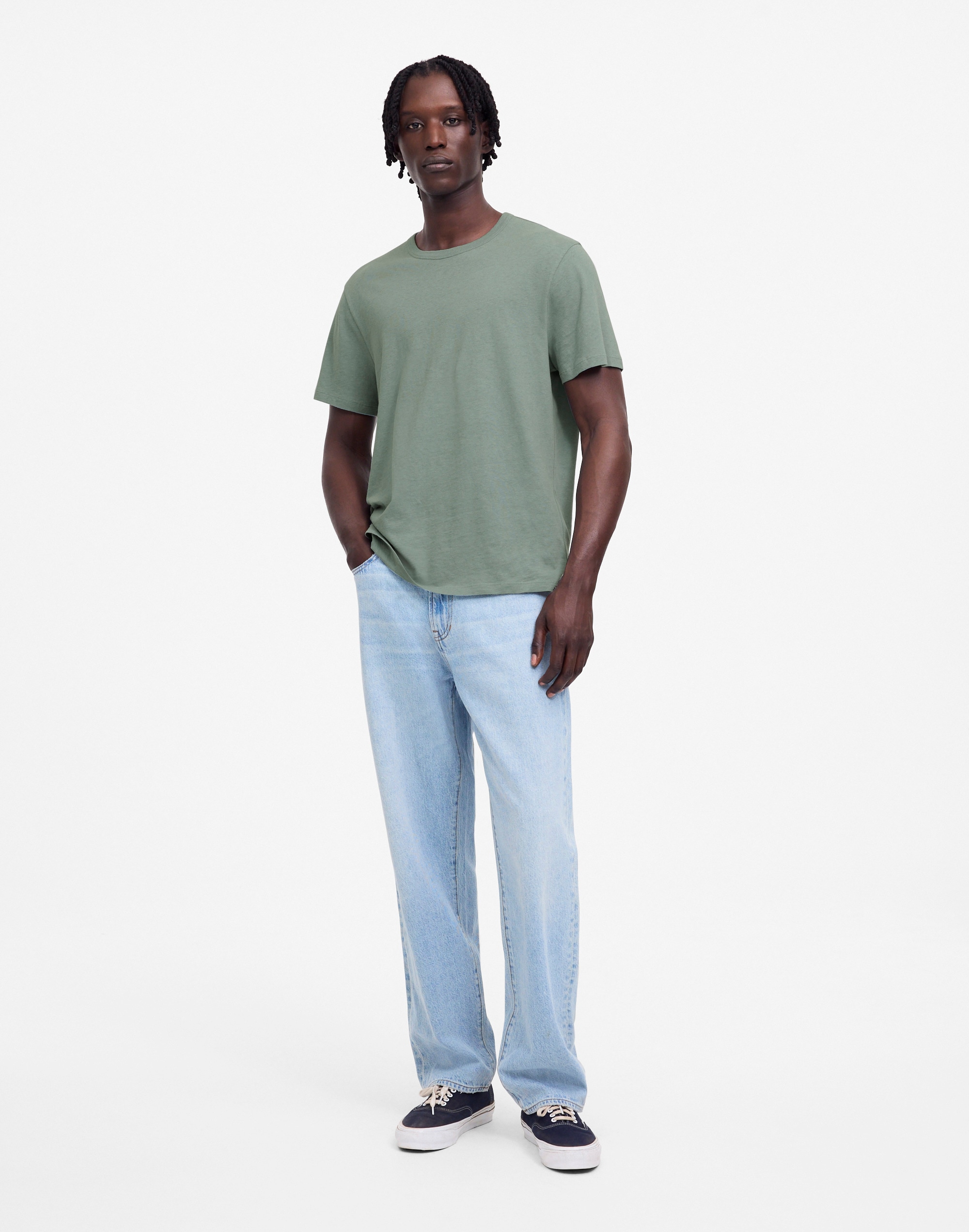 Allday Tee in Cotton-Linen Blend