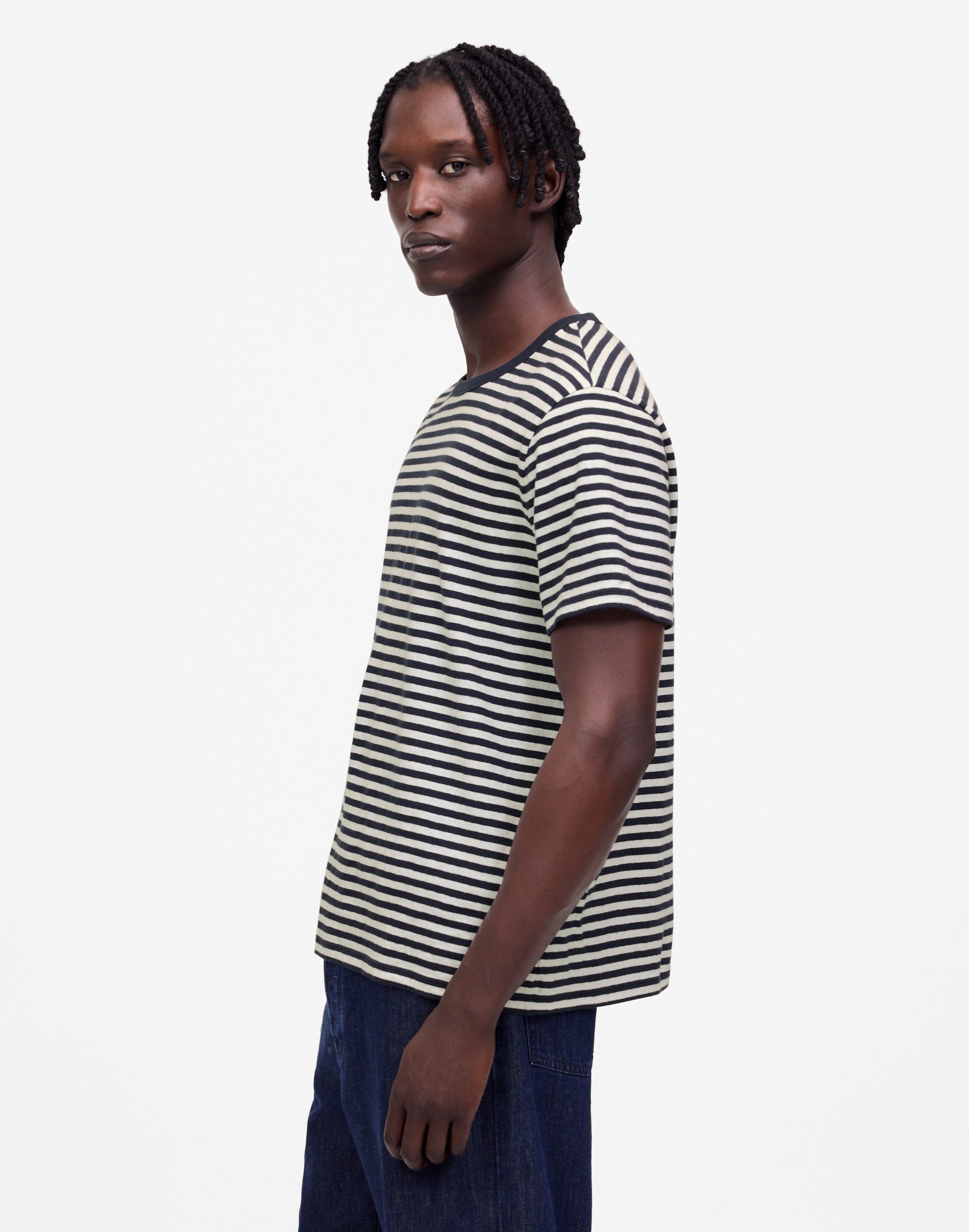 Allday Tee in Cotton-Linen Blend