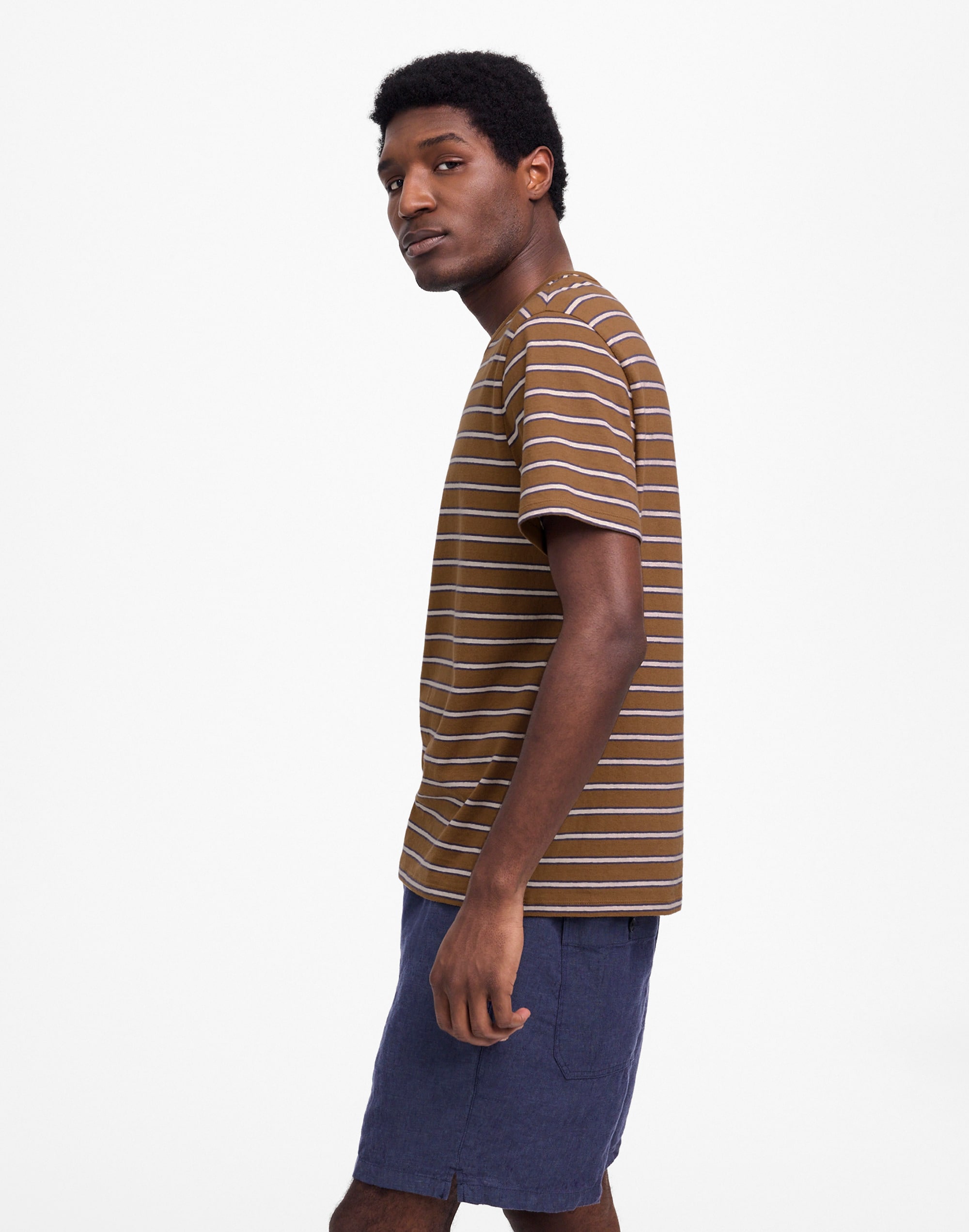Allday Tee in Cotton-Linen Blend