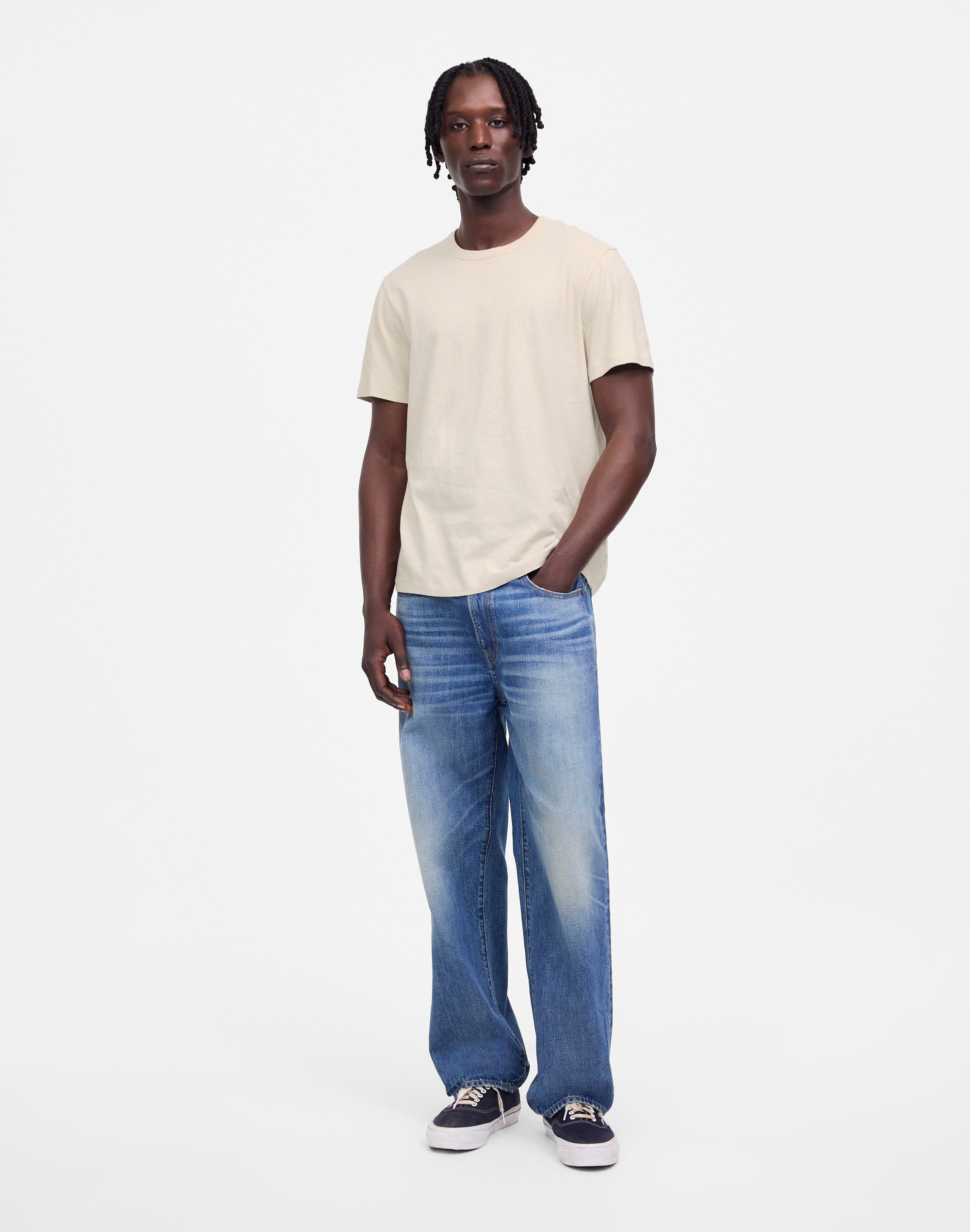 Allday Tee in Cotton-Linen Blend