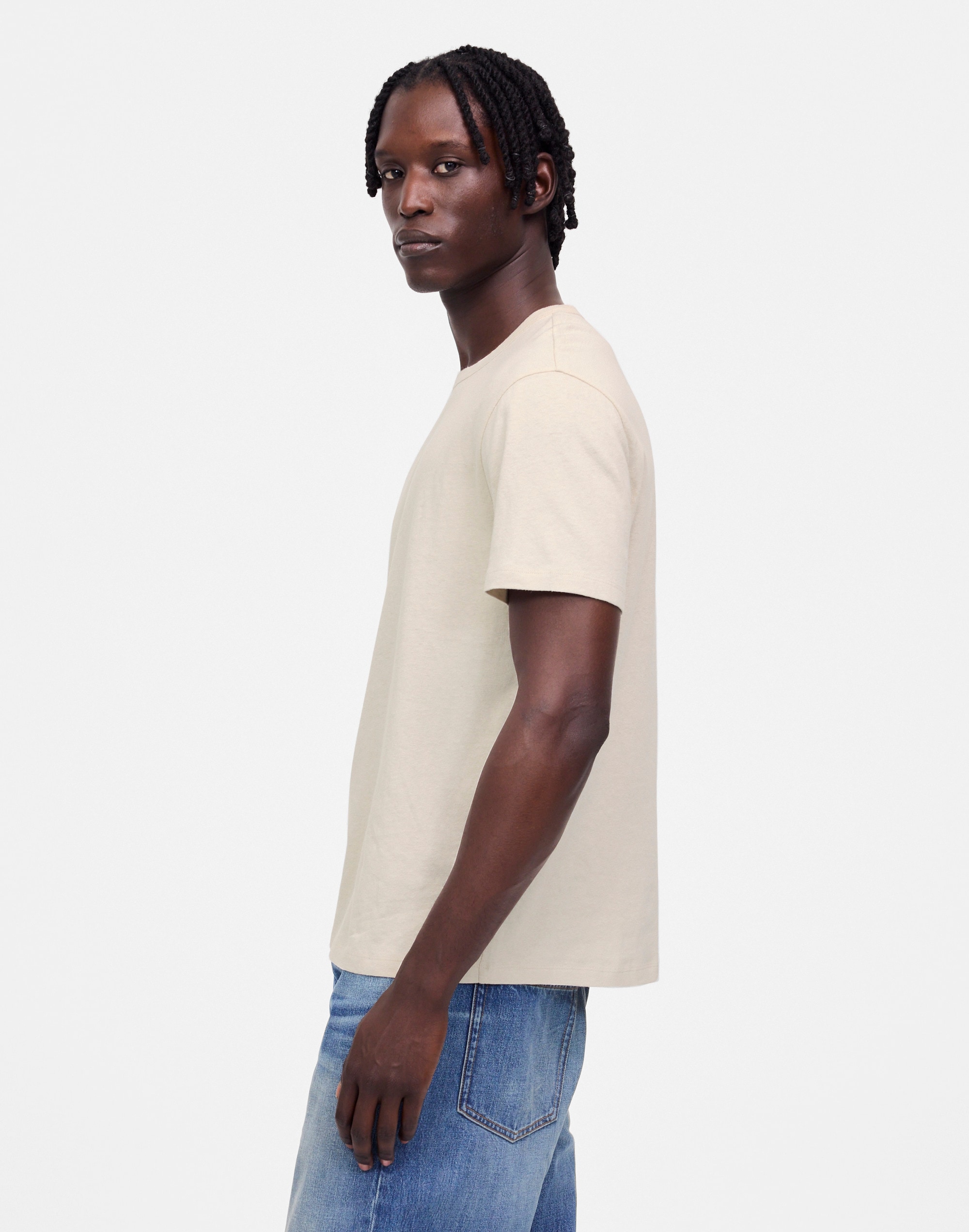 Allday Tee in Cotton-Linen Blend