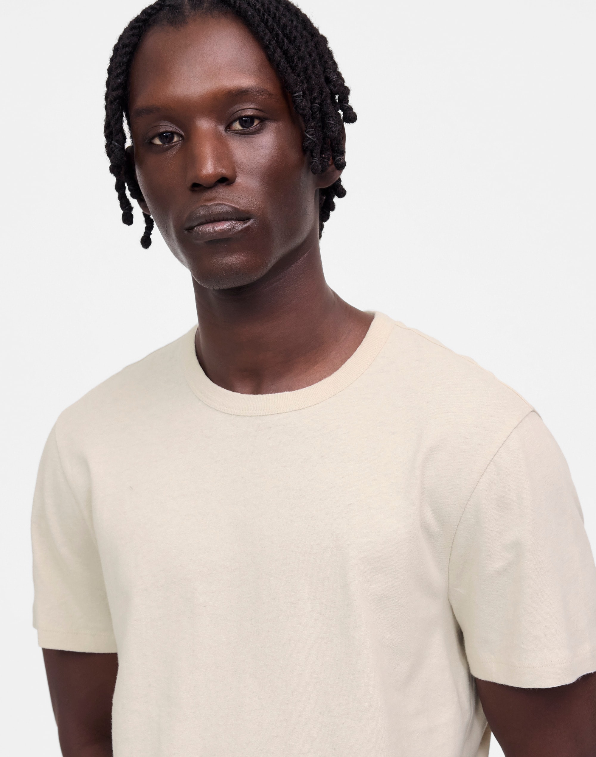 Allday Tee in Cotton-Linen Blend