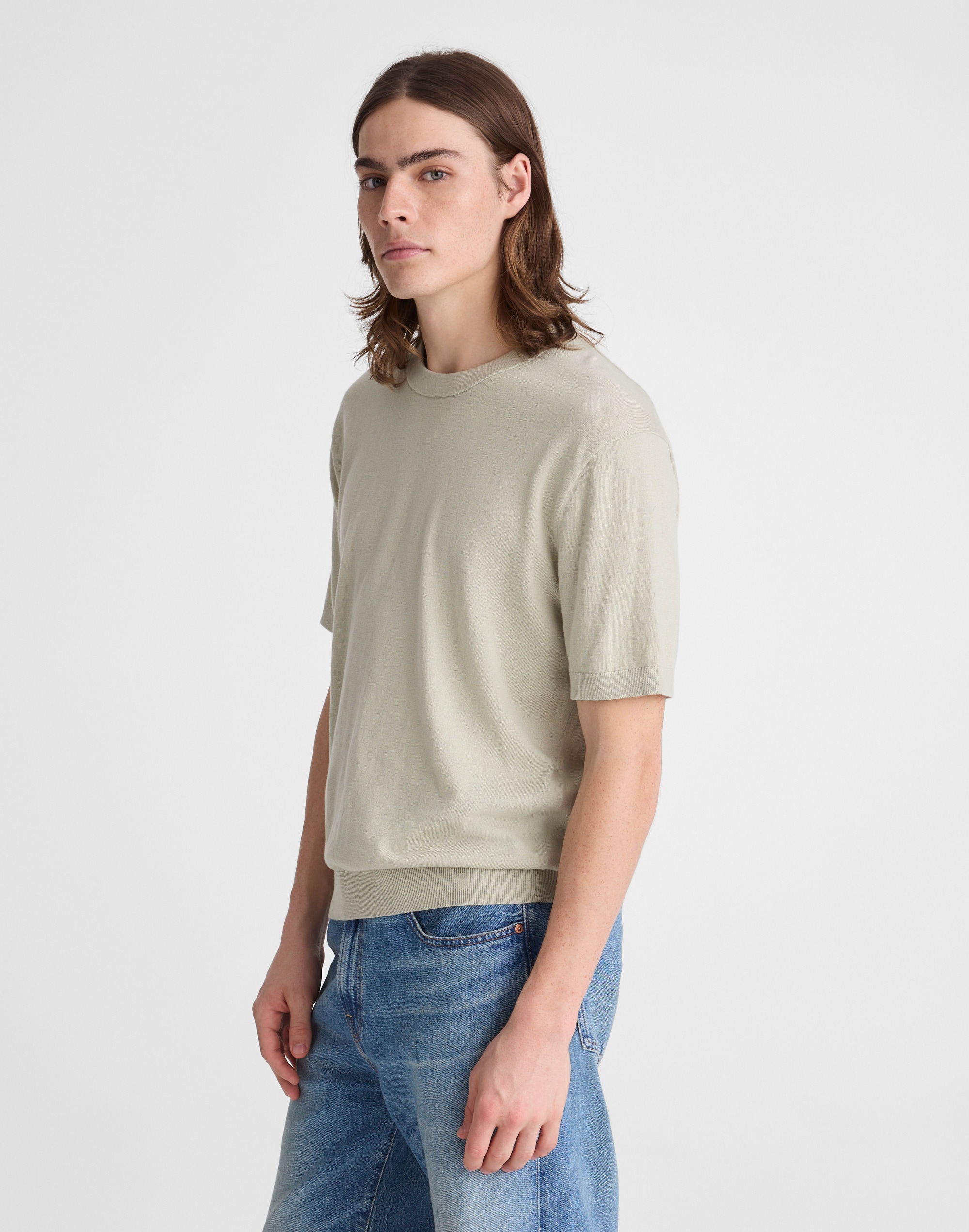 Crewneck Sweater Tee in Everyday Cotton