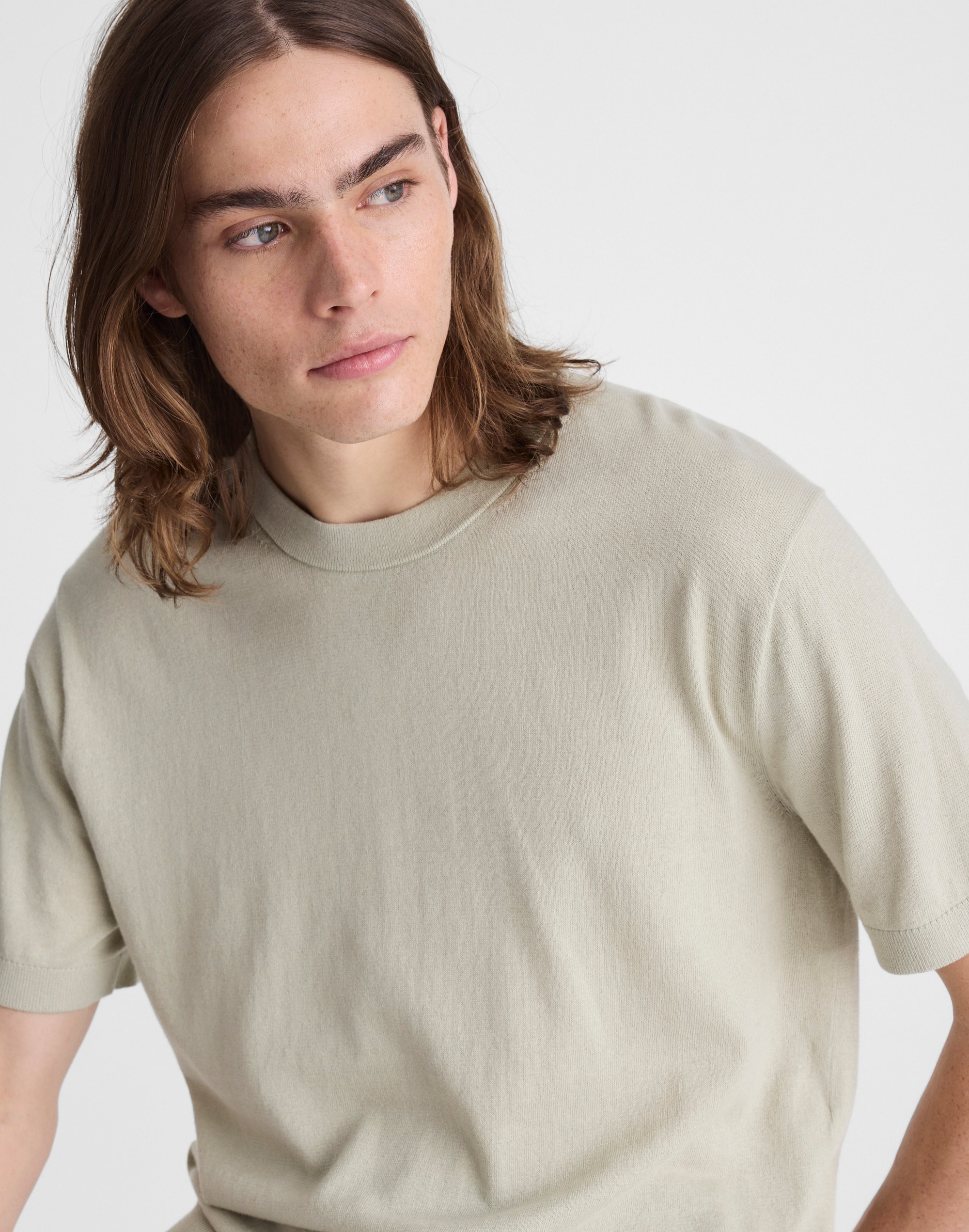 Crewneck Sweater Tee in Everyday Cotton