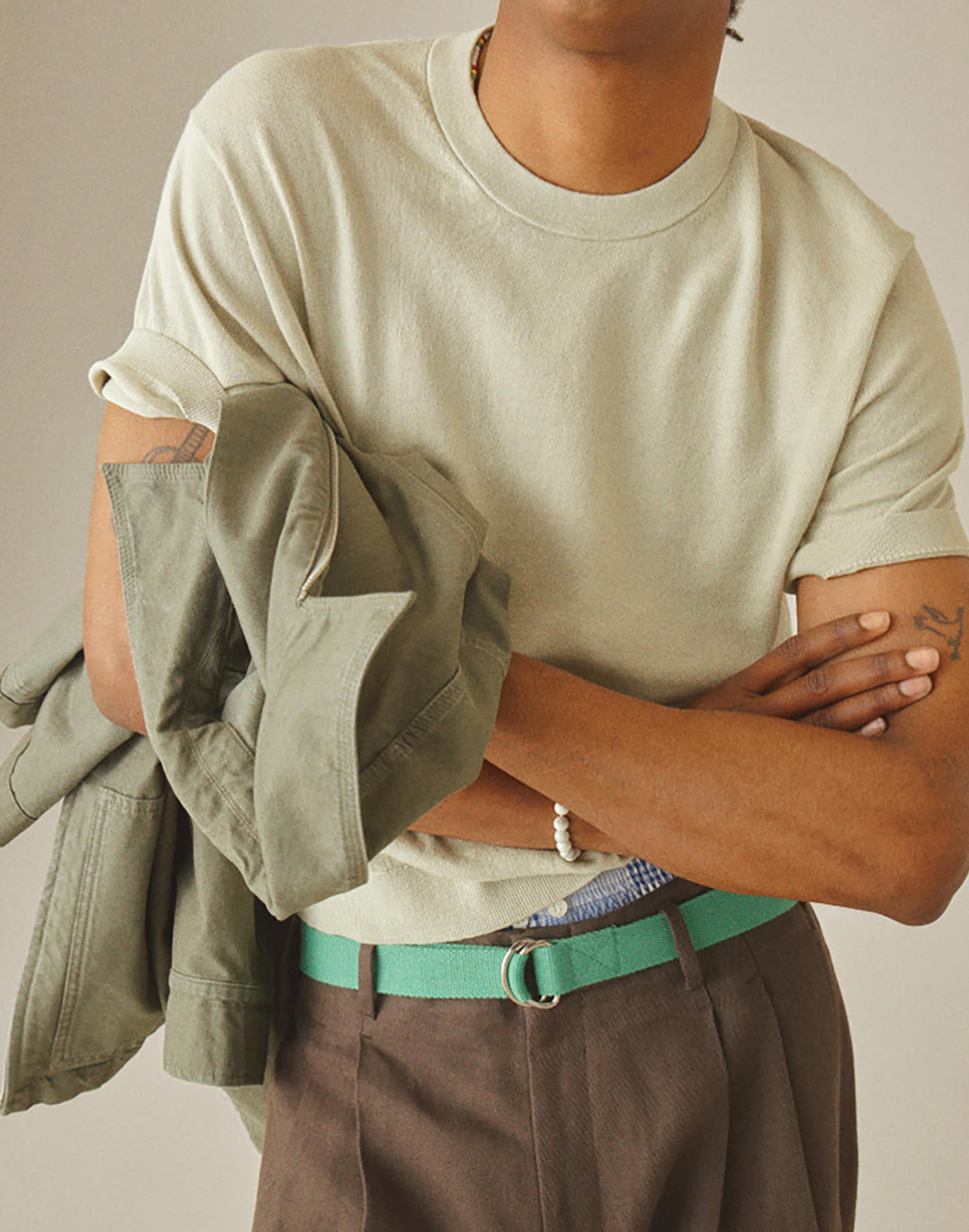 Crewneck Sweater Tee in Everyday Cotton