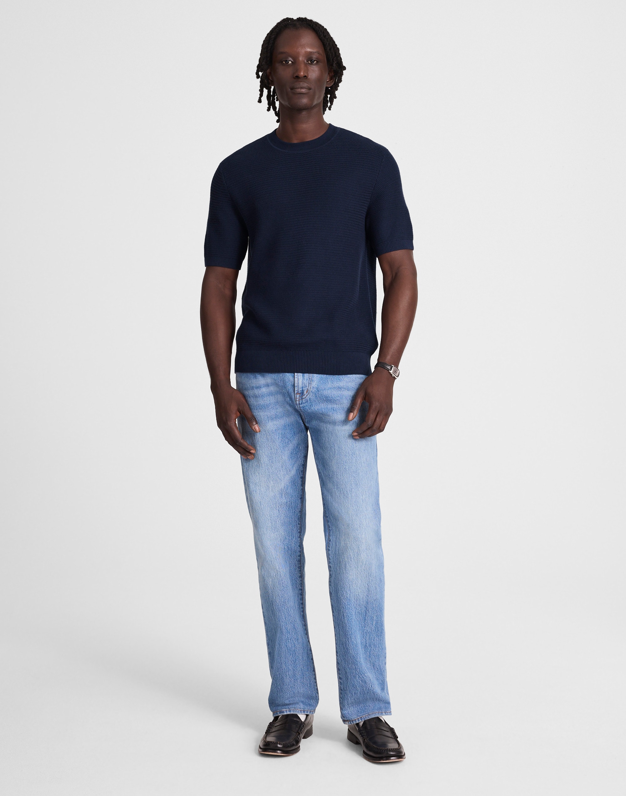 Zig-Zag Stitch Sweater Tee