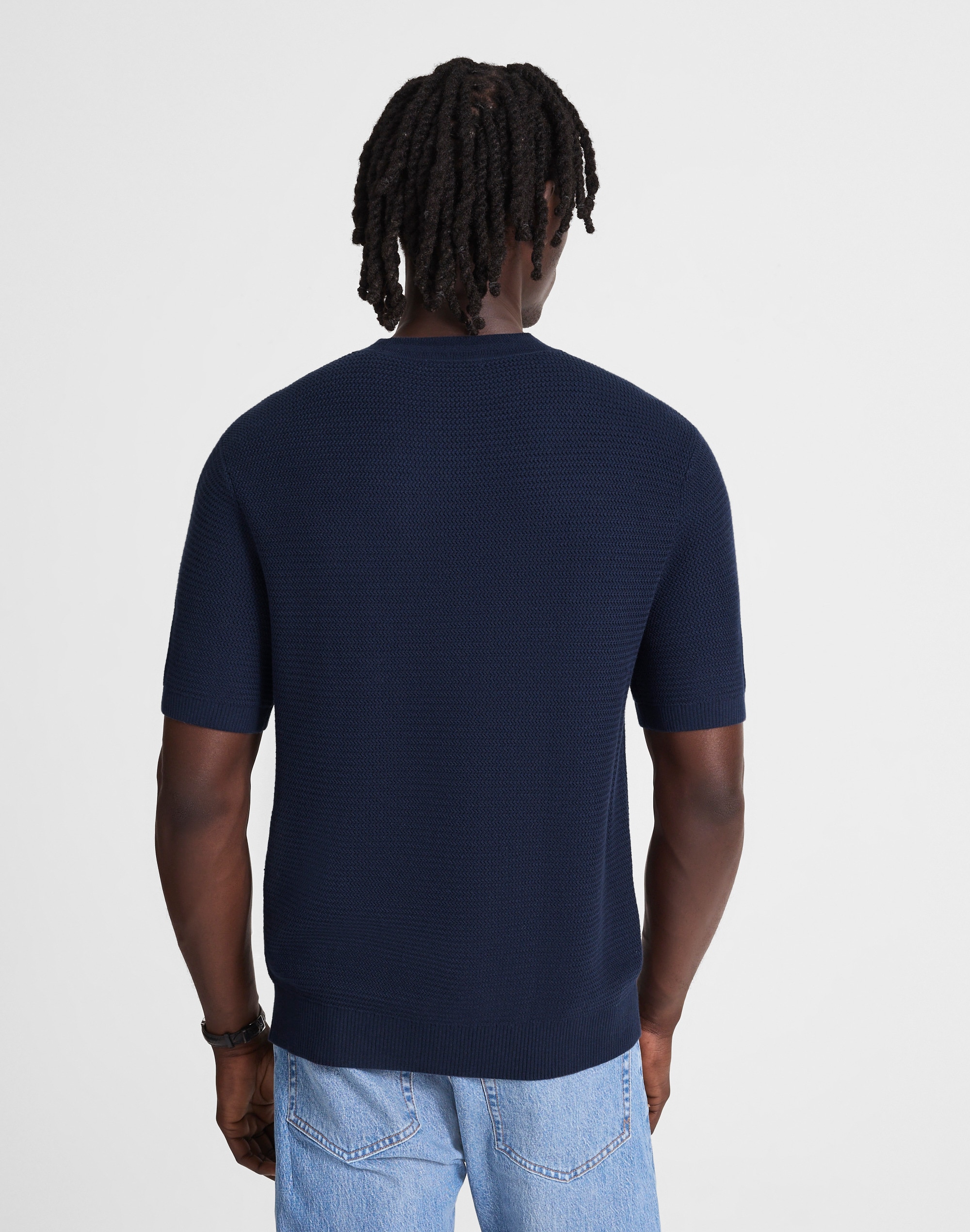 Zig-Zag Stitch Sweater Tee