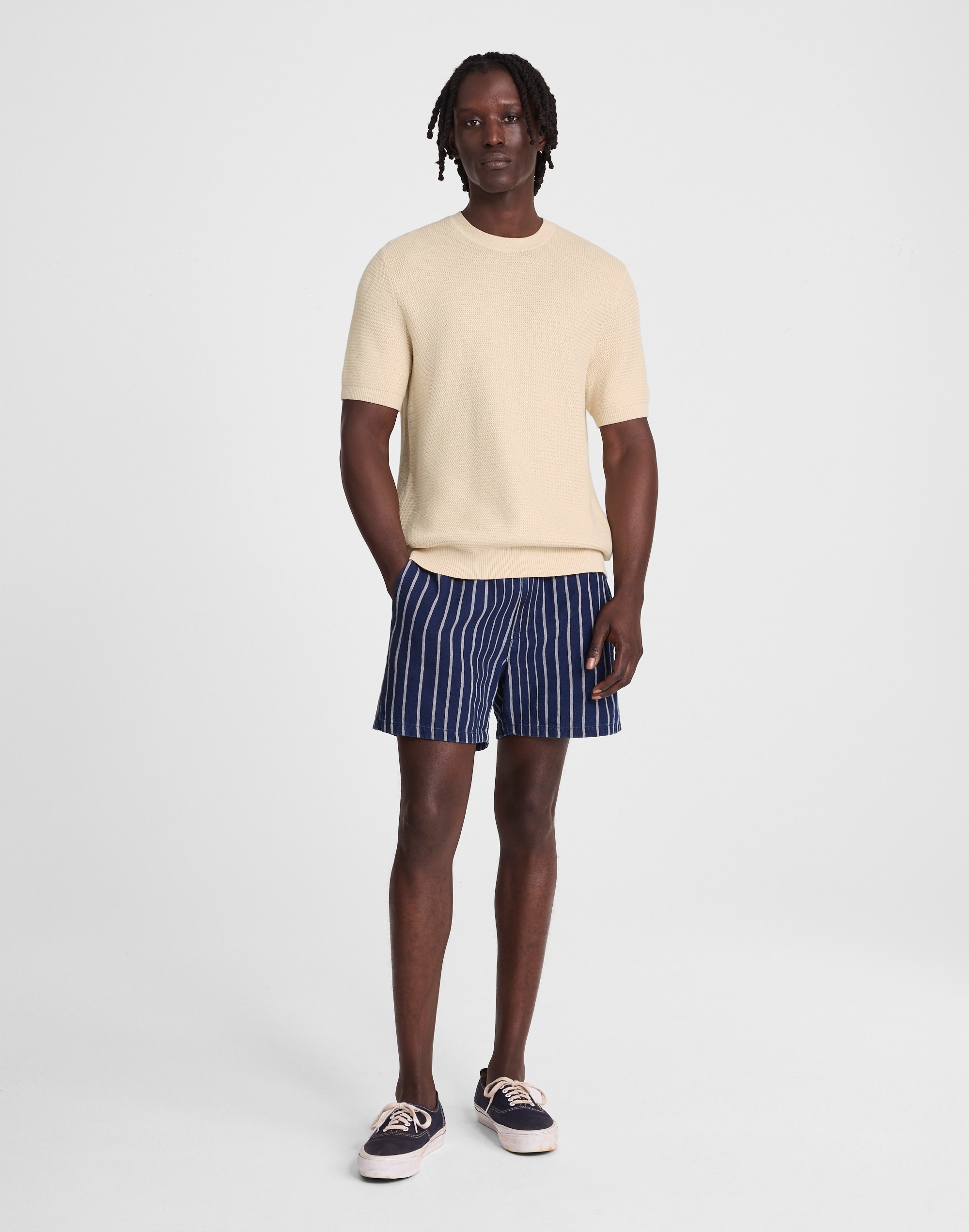 Zig-Zag Stitch Sweater Tee