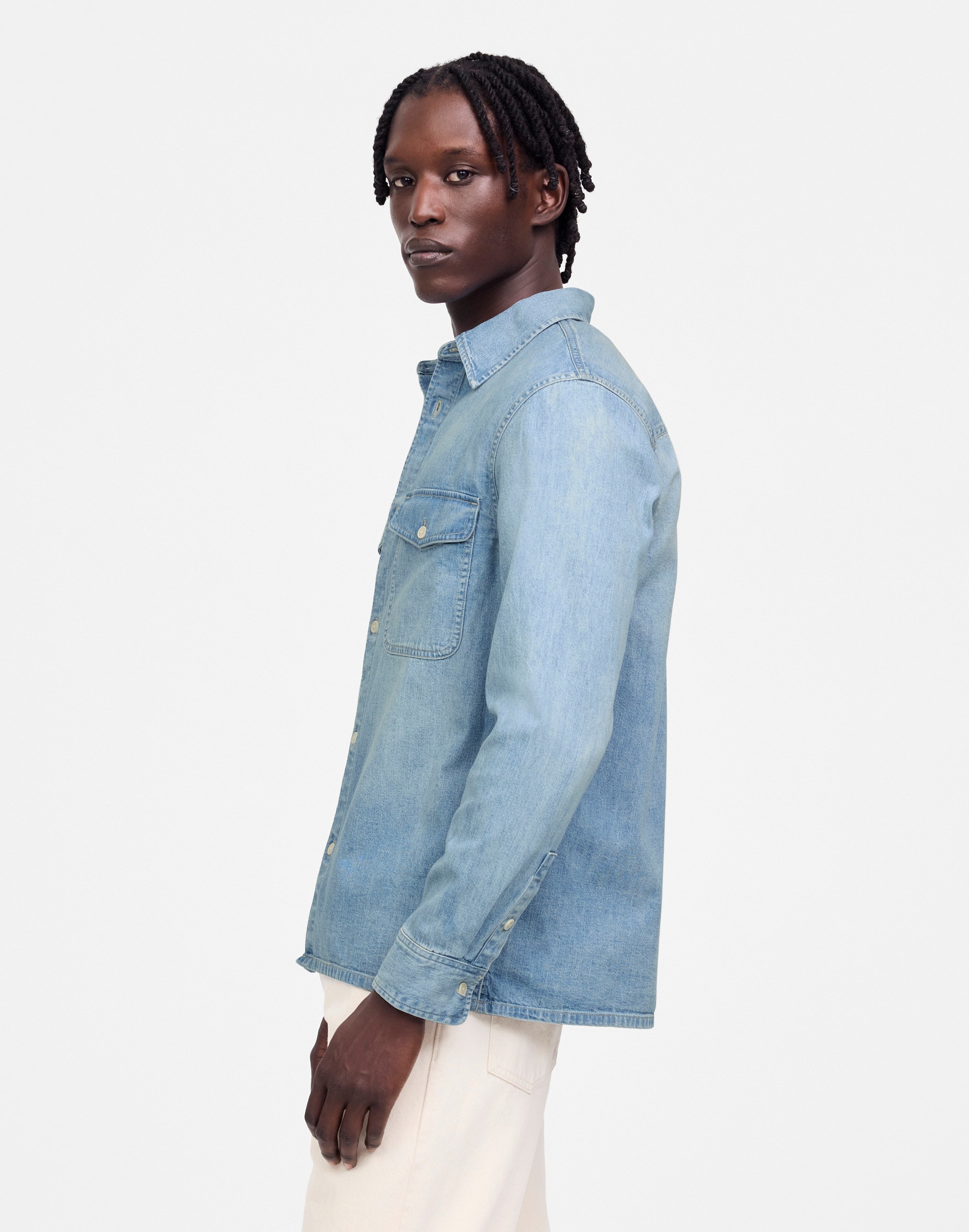 Work Shirt in Japanese Denim Alternate Image 3