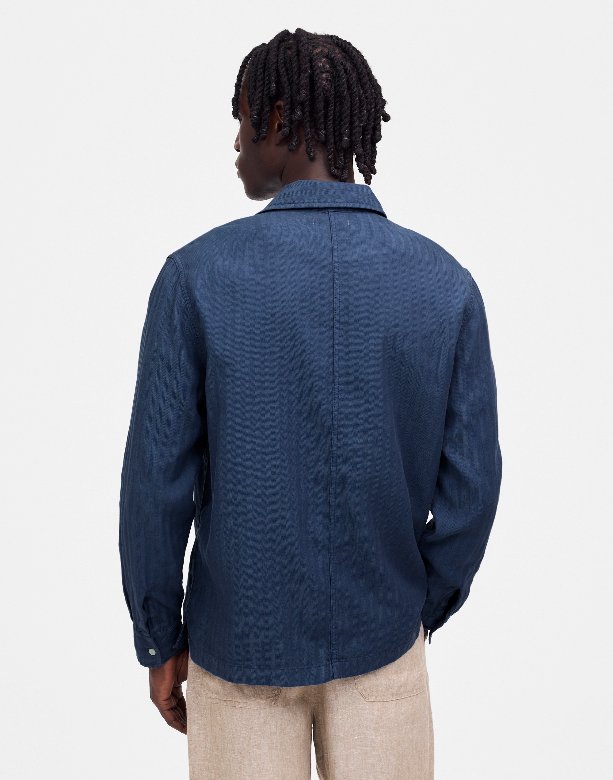 Work Shirt in Cotton-Linen Blend