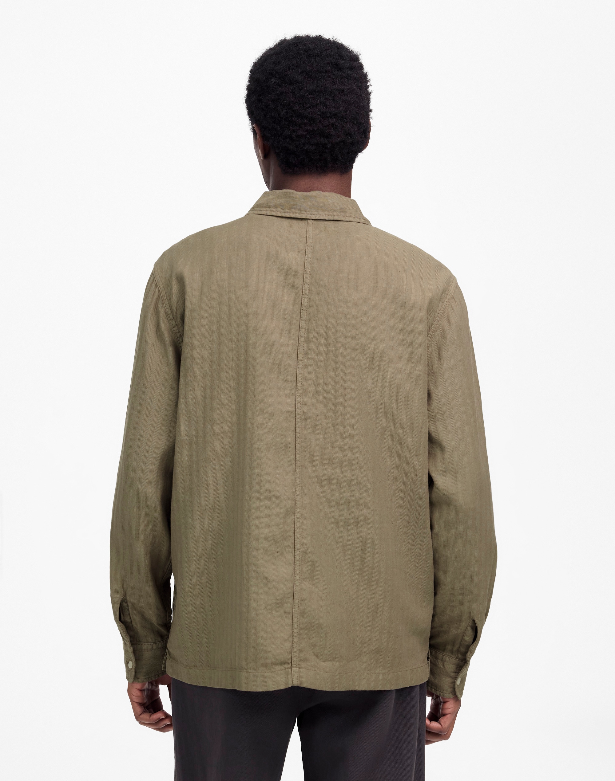 Work Shirt in Cotton-Linen Blend